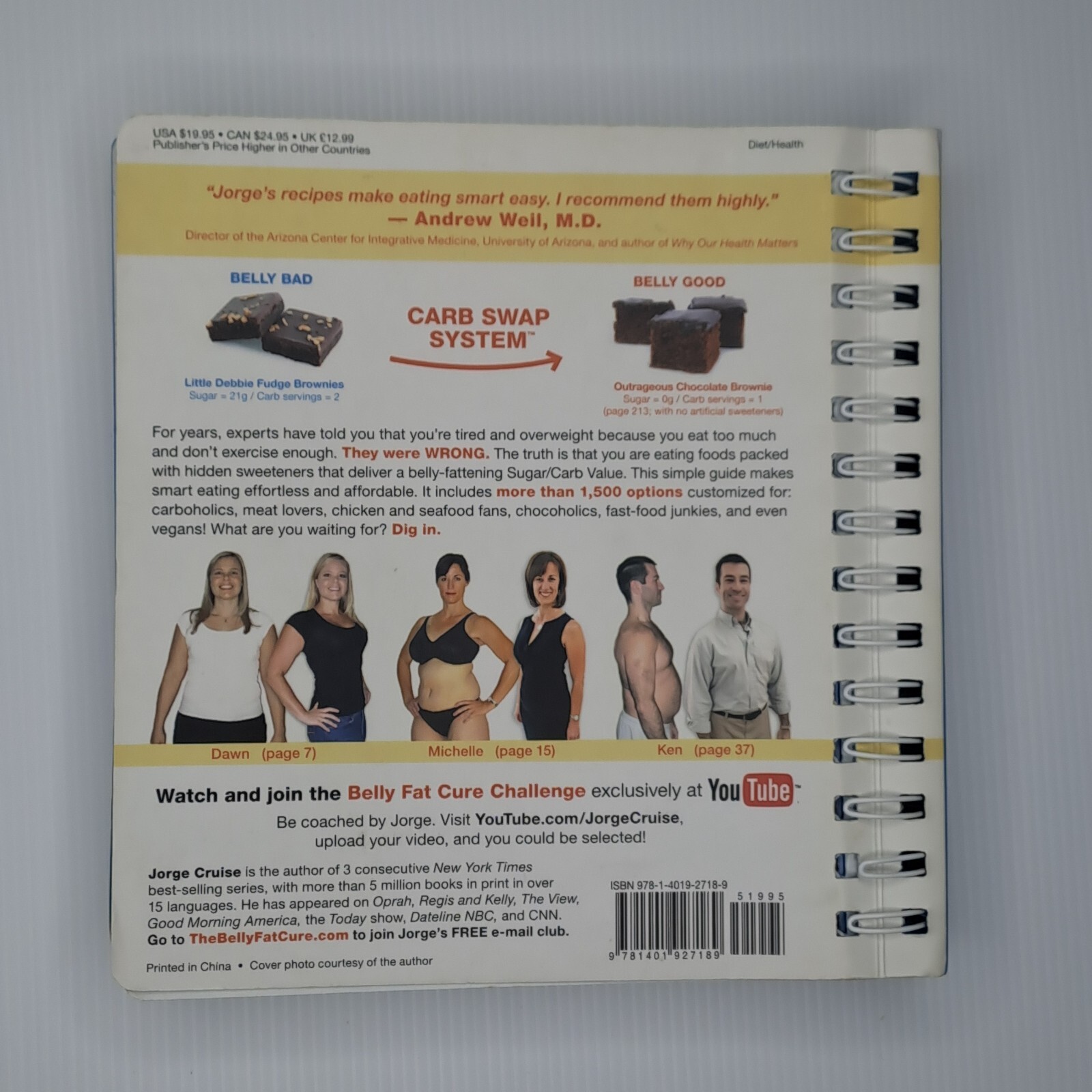 The Belly Fat Cure, Jorge Cruise: Lose 4 to 9 Lbs Every Week – No Dietin