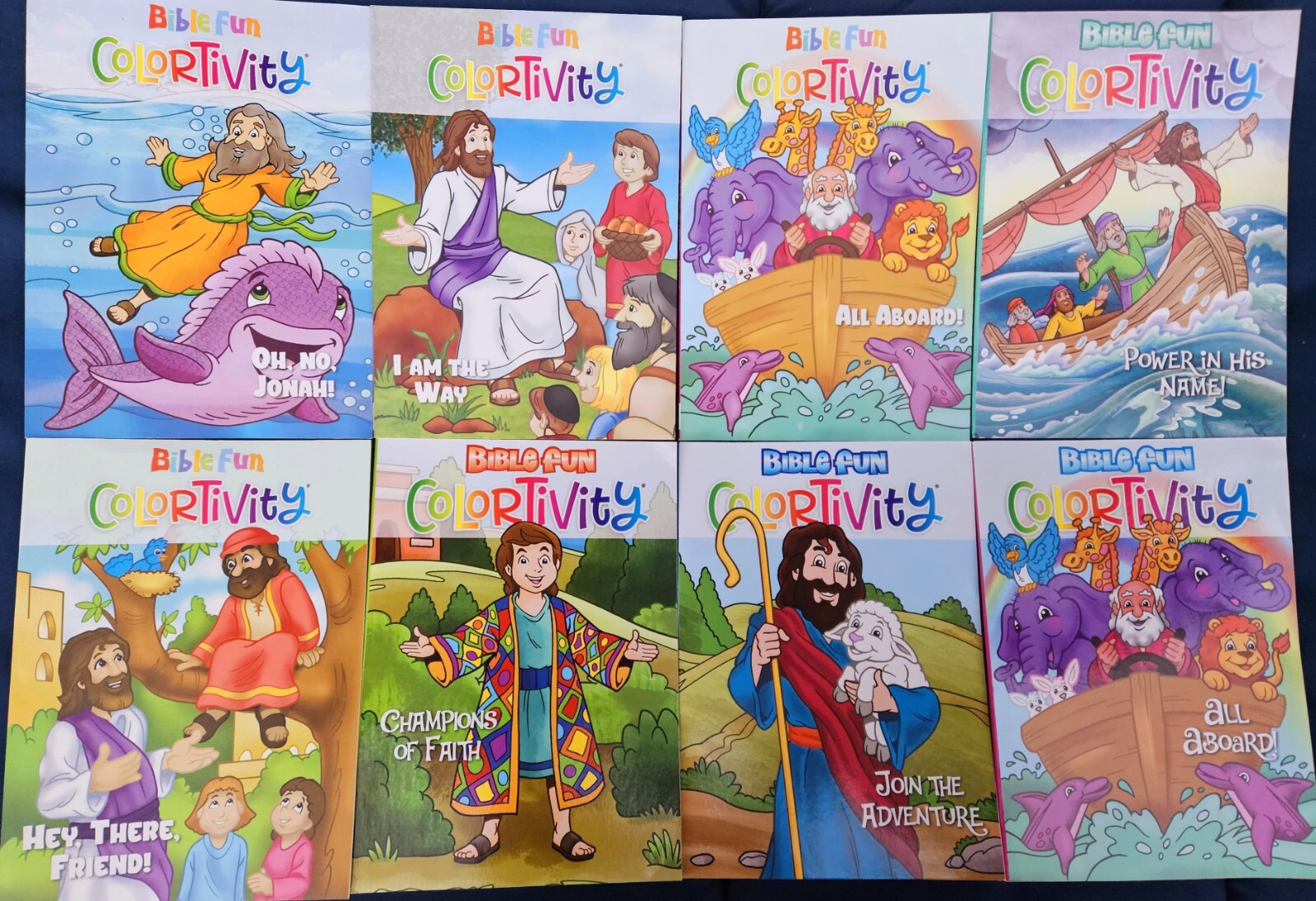 Bible Fun Colortivity Activity & Coloring Books Set of 4 – Over 250 pages!