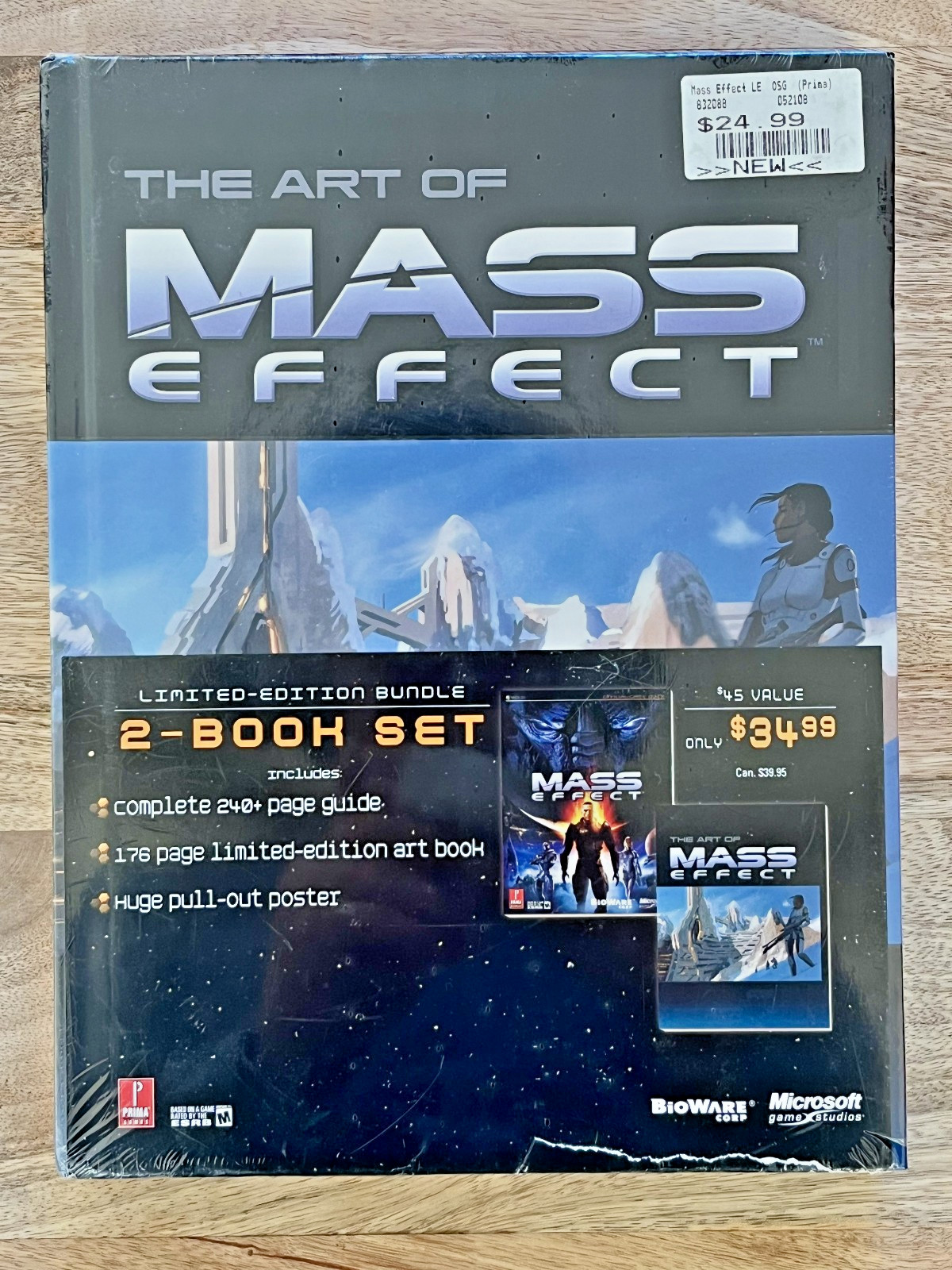 THE ART OF MASS EFFECT Limited-Edition Bundle 2-Book Set W/Prima Guide & Poster!