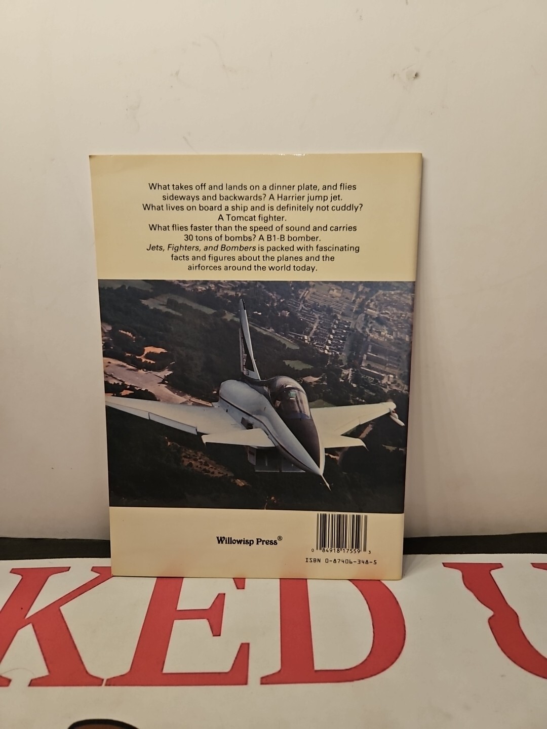 Jets, Fighters, and Bombers Paperback Book Michael Taylor Willowisp Press 1988