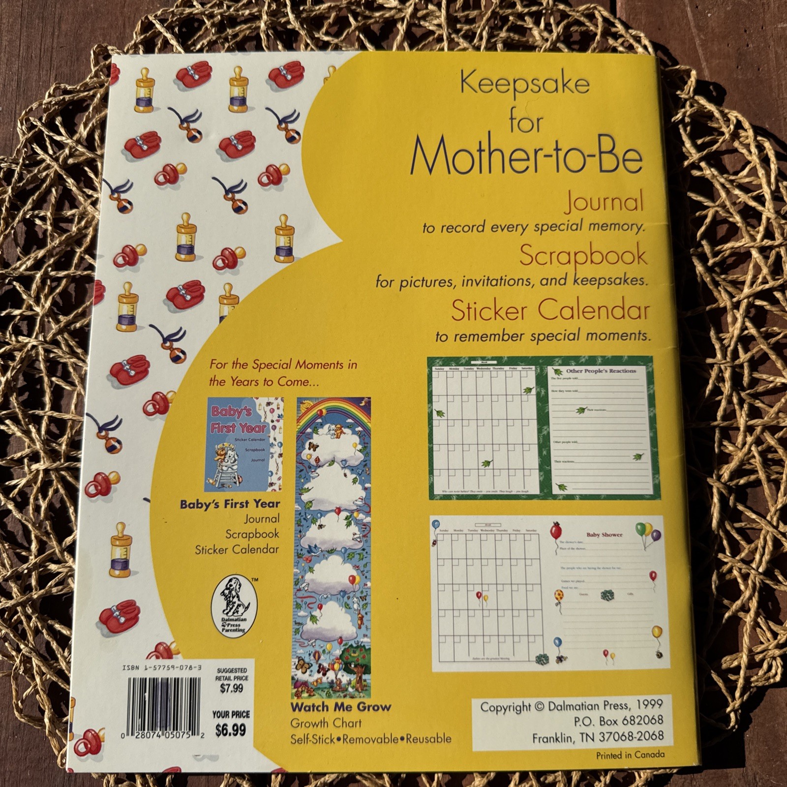 KEEPSAKE FOR MOTHER TO BE (DALMATIAN PRESS PARENTING) By Danny Brooks Daldy