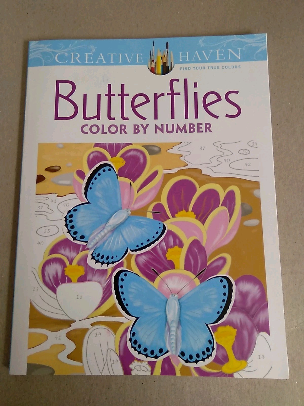 Creative Haven Butterflies Color by Number Coloring Book by Jan Sovak and…