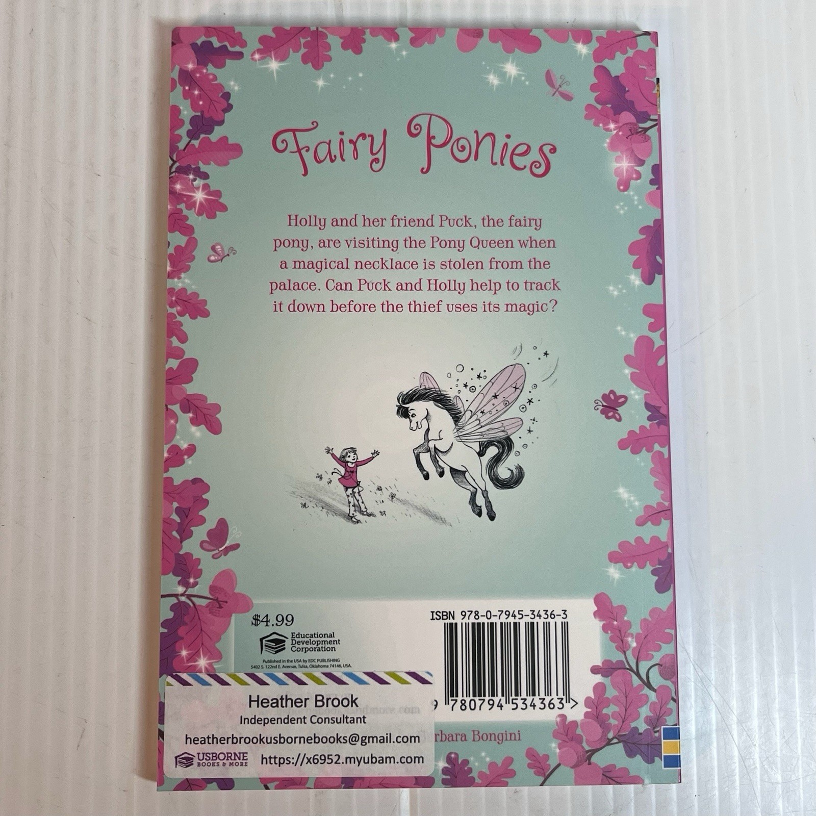 Lot of 3 Fairy Ponies Series Books Zanna Davidson Early Chapter Books Usborne