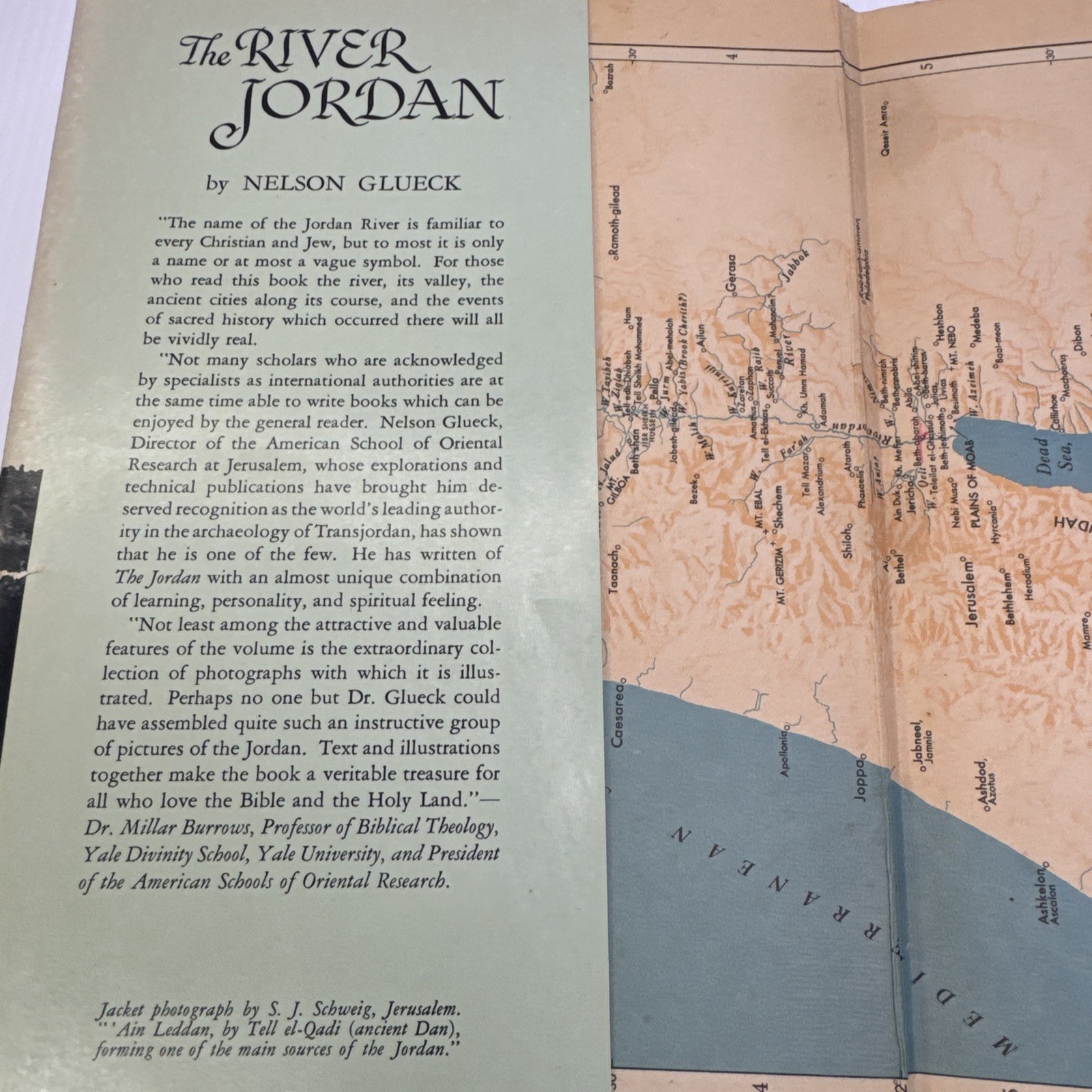 The River Jordan Nelson Glueck 1946 HC Westminster Press Illustrated History