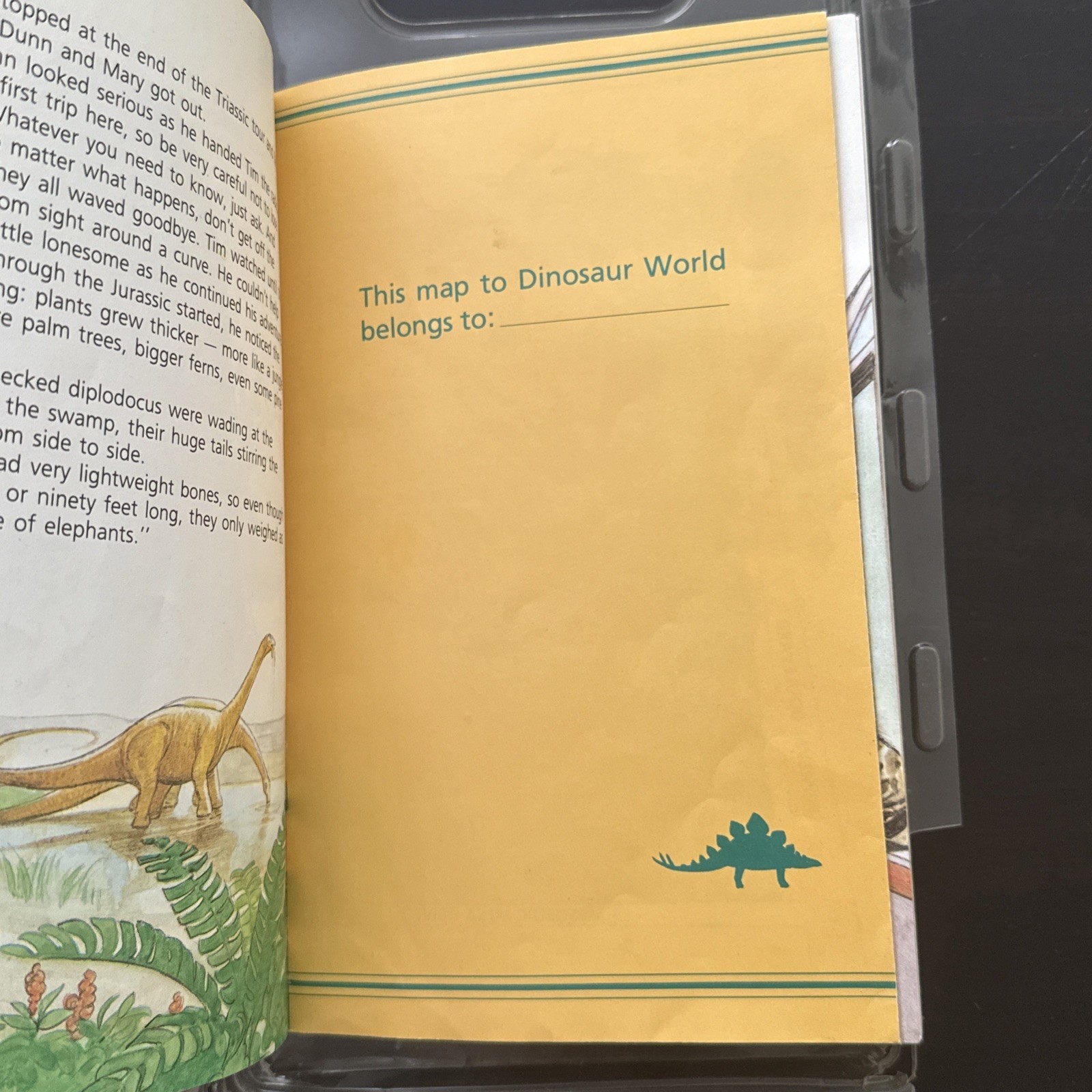 Lost In Dinosaur World Cassette Tape Pss! w/ Book Vintage 1980s George Williams