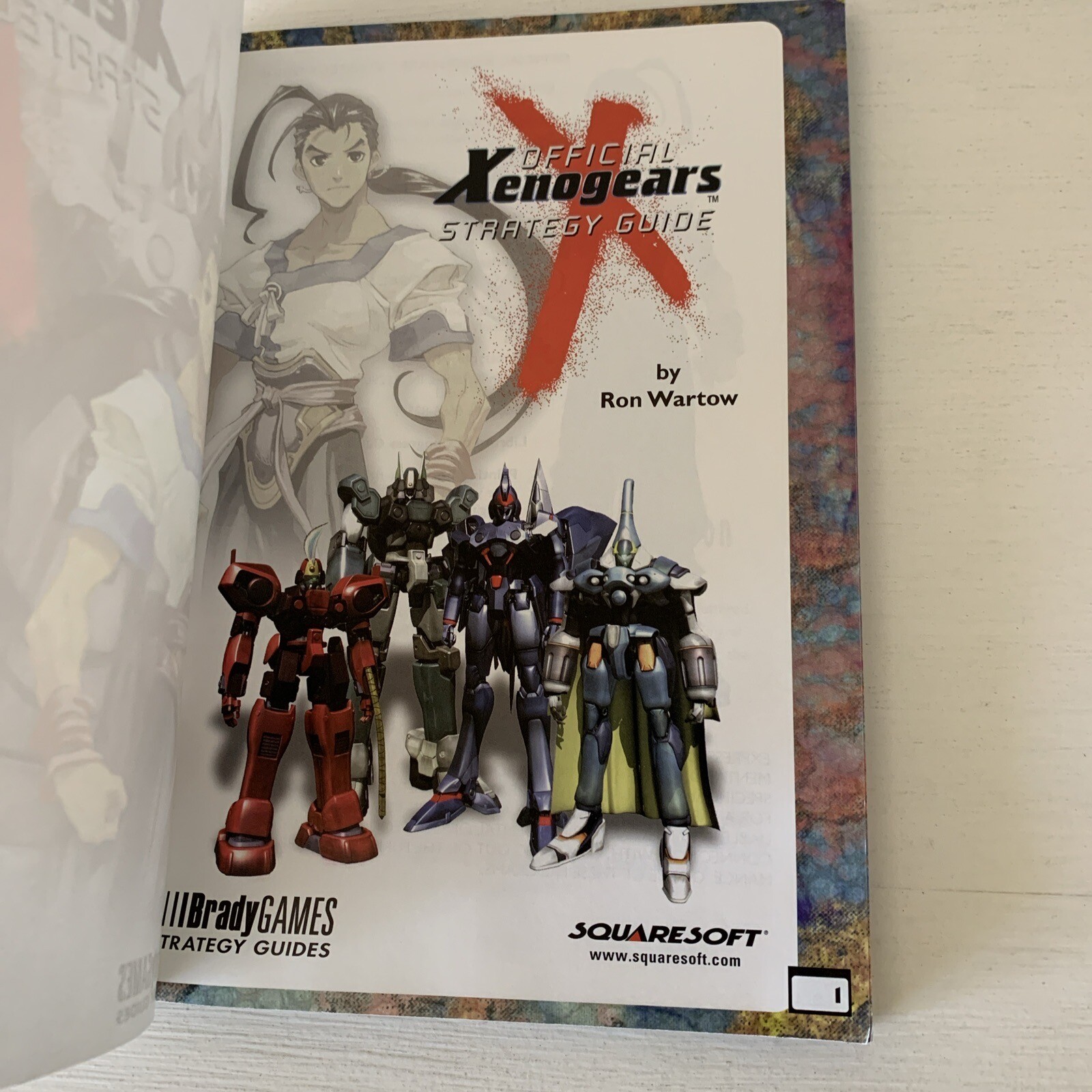 Official Xenogears Strategy Guide Brady Squaresoft Sony PlayStation PS1 Vintage