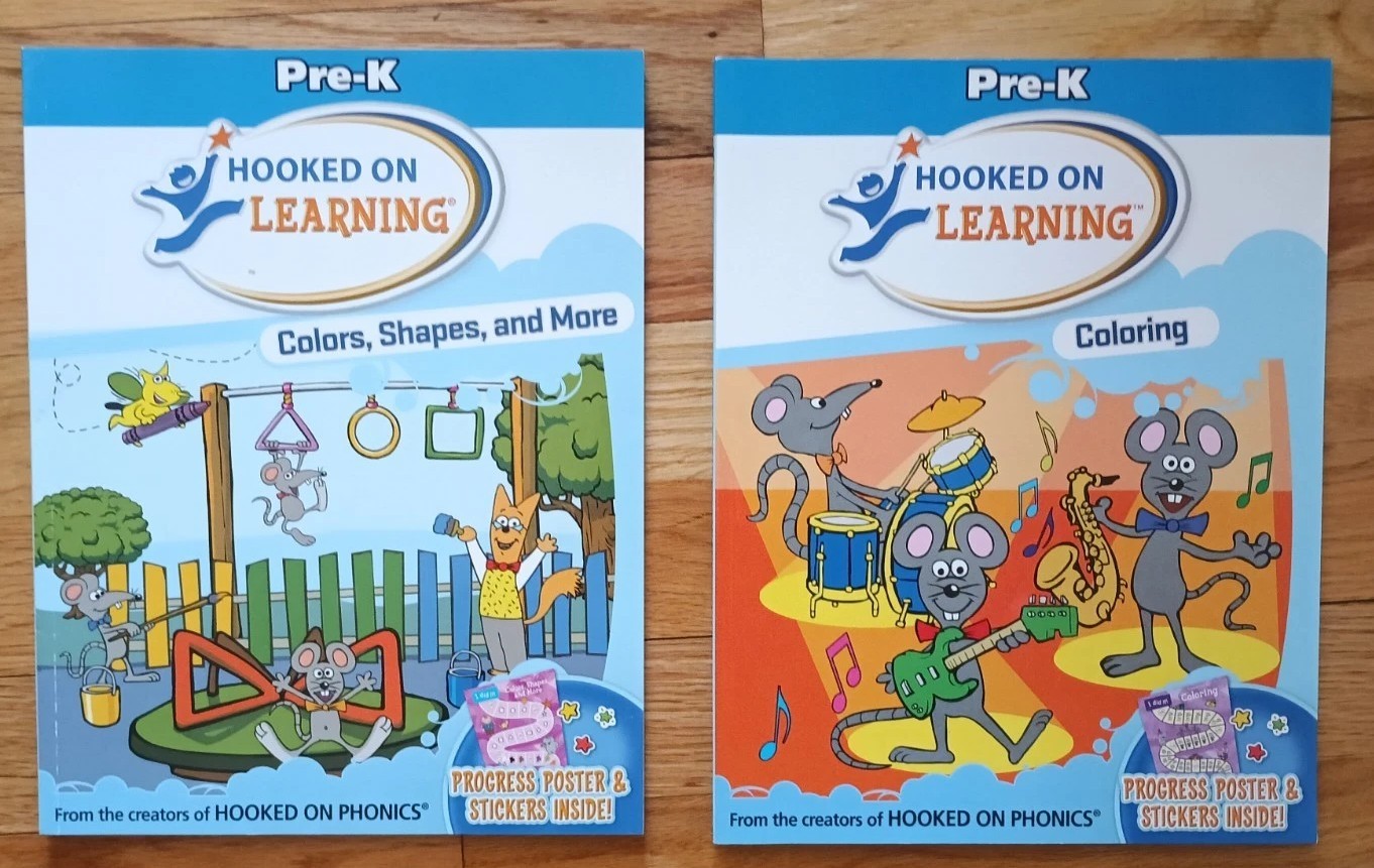 Hooked on Pre-K Hooked On Math Hook On Phonics Colors &Shapes As Is