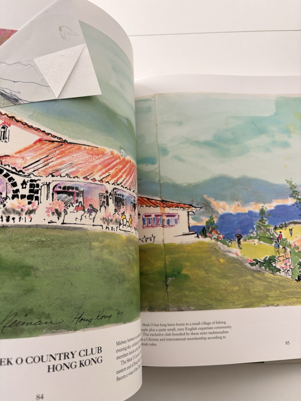 LeROY NEIMAN BIG TIME GOLF FULL COLOR ILLUSTRATIONS BOOK