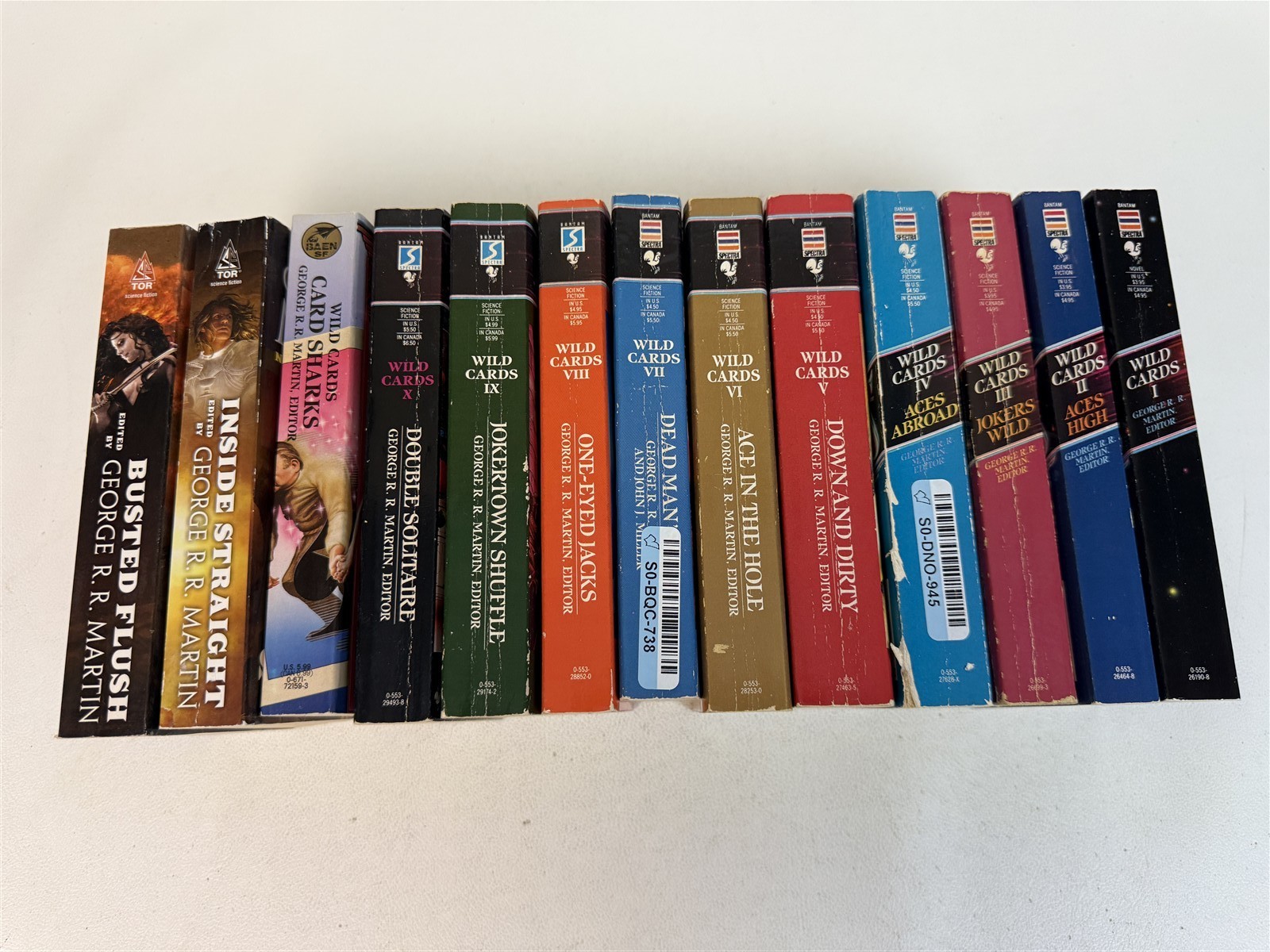 George R R Martin Lot 13 Wild Cards #1 to #10 plus #13 #18 #19