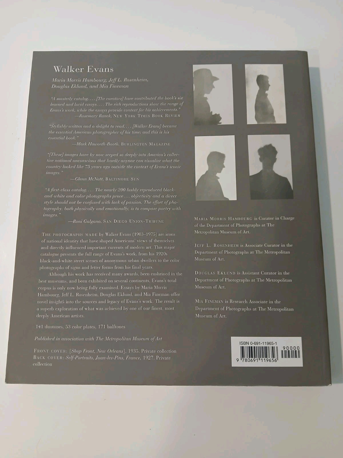 WALKER EVANS ~ Photography ~ The Metropolitan Museum of Art* Soft Cover Book!