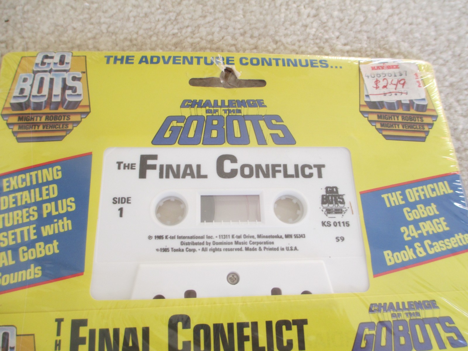 1985 GoBots Final Conflict Episode #5 And 1984 Target Earth Book & Cassette NEW