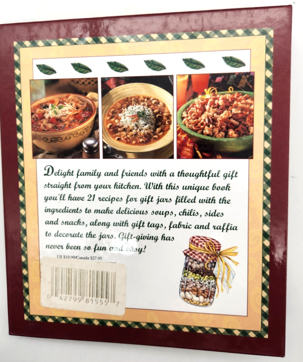Gifts From A Jar: Soups, Chilis and More (2005, Hardcover), Very Good Condition.