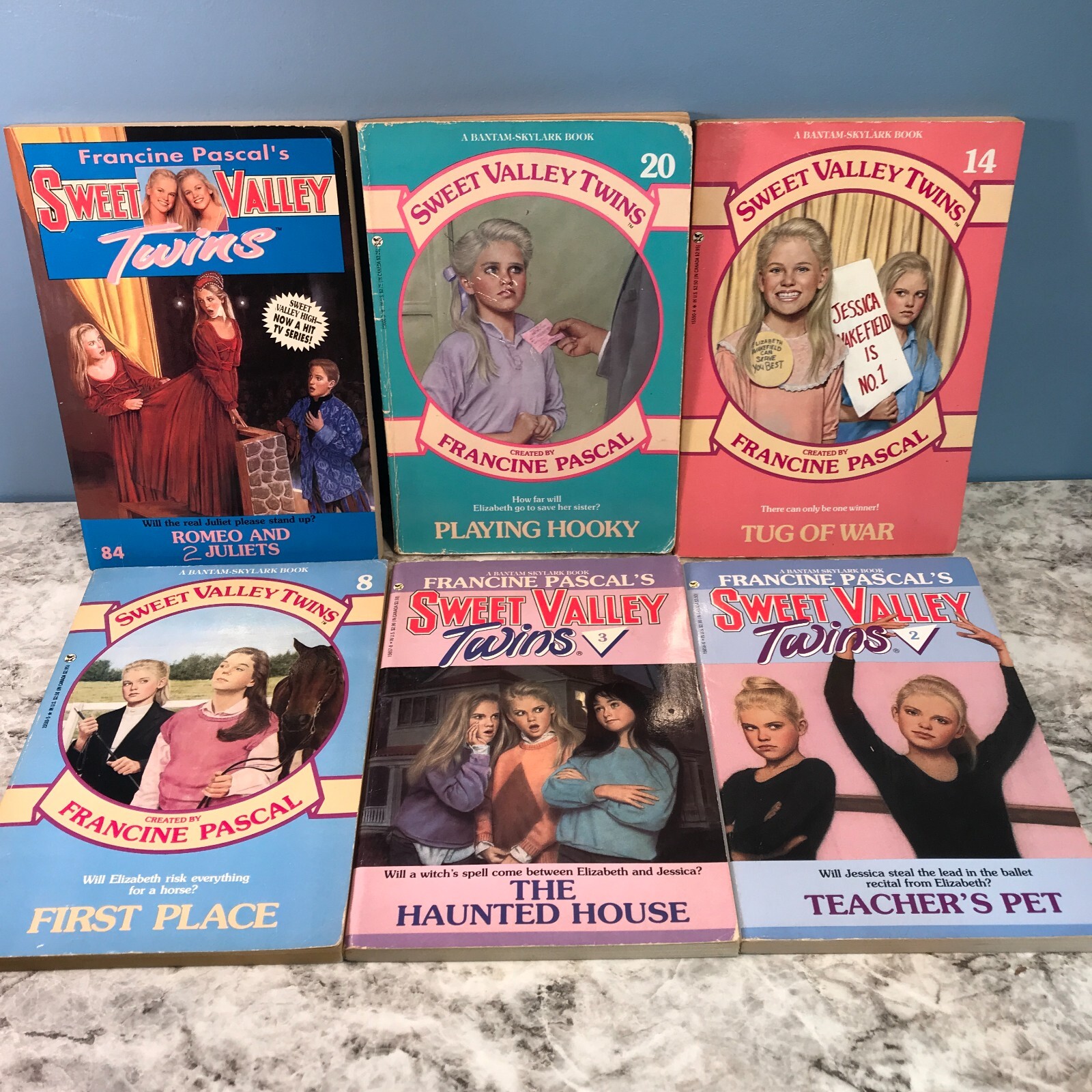 Lot of ( 6 ) Sweet Valley Twins Paperbacks #2,#3,#8,#14,#84 and #20
