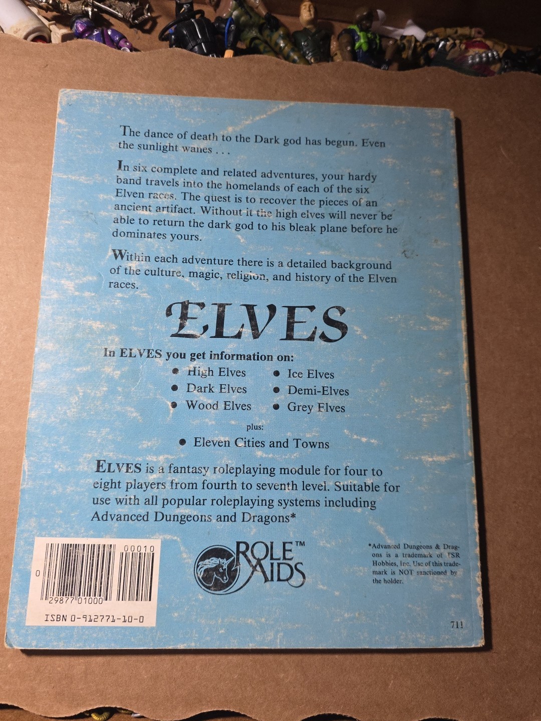 Elves Advanced Dungeons & Dragons by Cheron Fitzgerald, Del Carr 96 pages