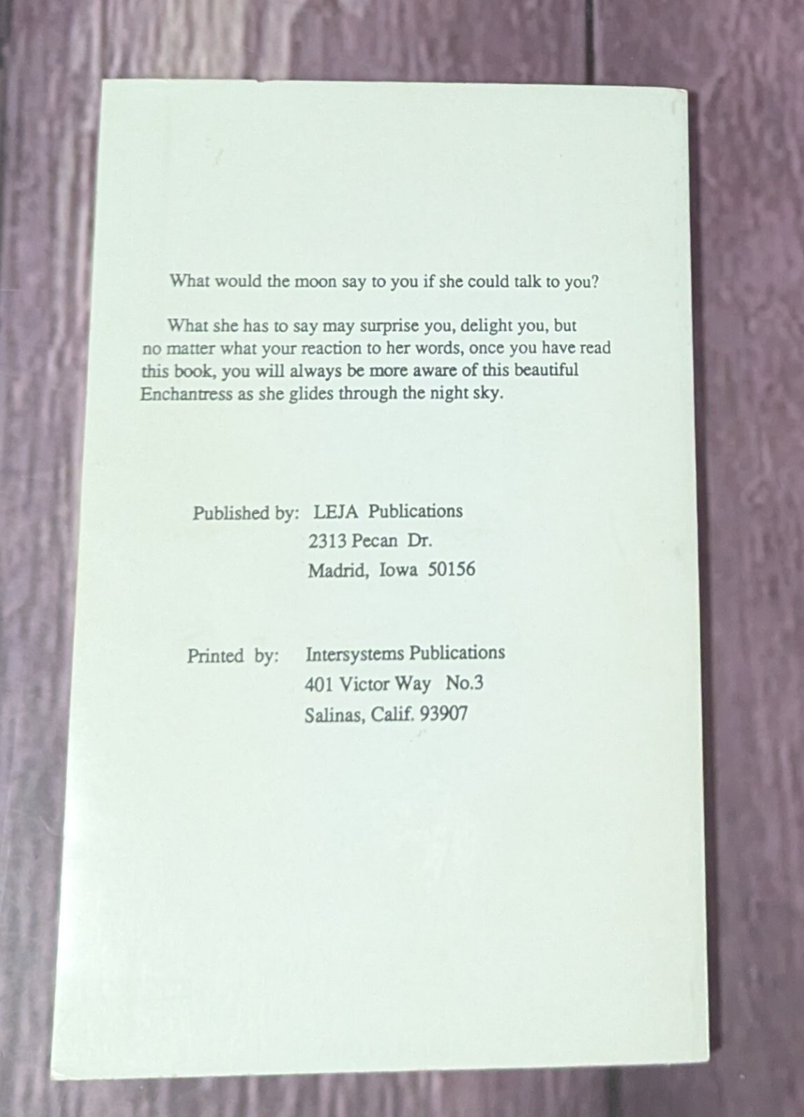 The Enchantress – Mar-Lena 1990 – Moon Lunar Mystical Occult Astrology Poetry