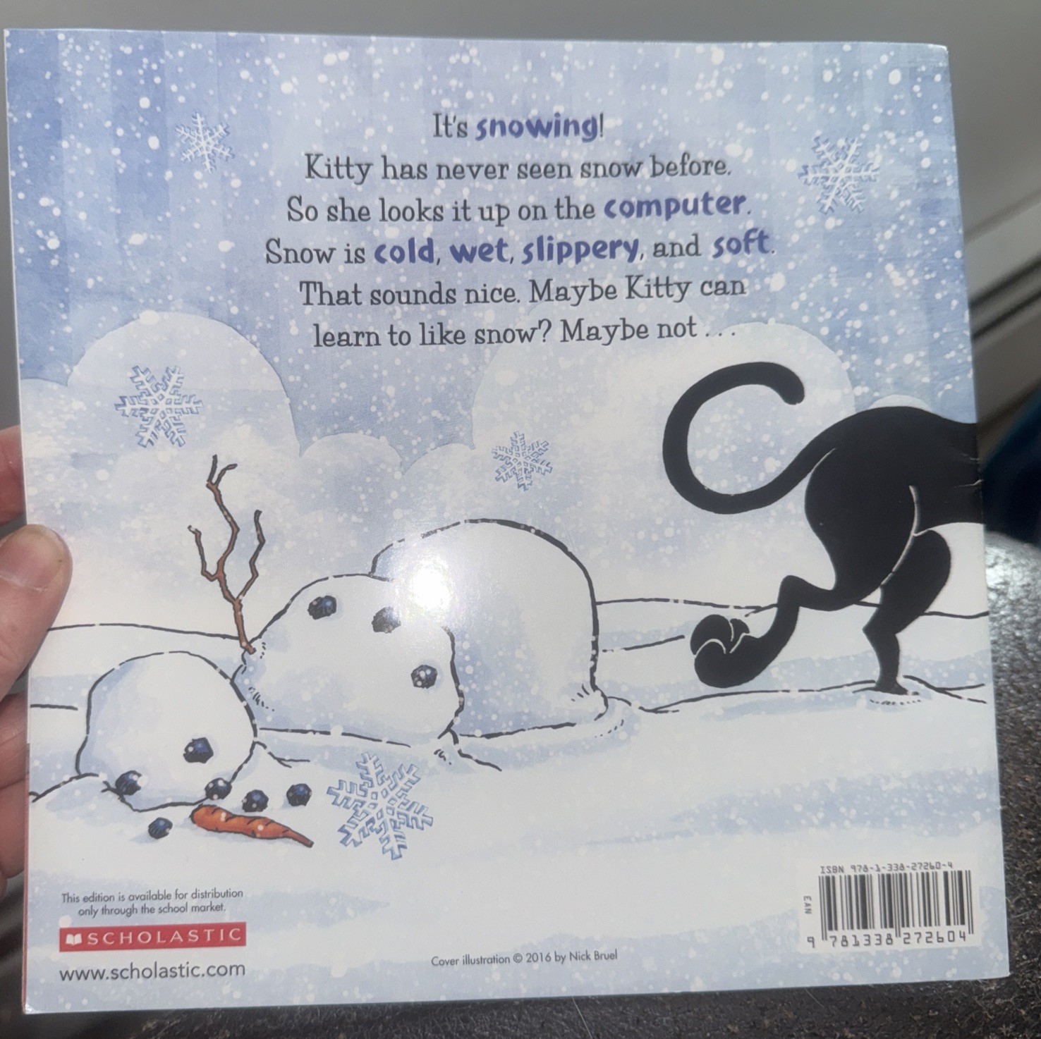 Bad Kitty Does Not Like Snow By Nick Bruel Paperback