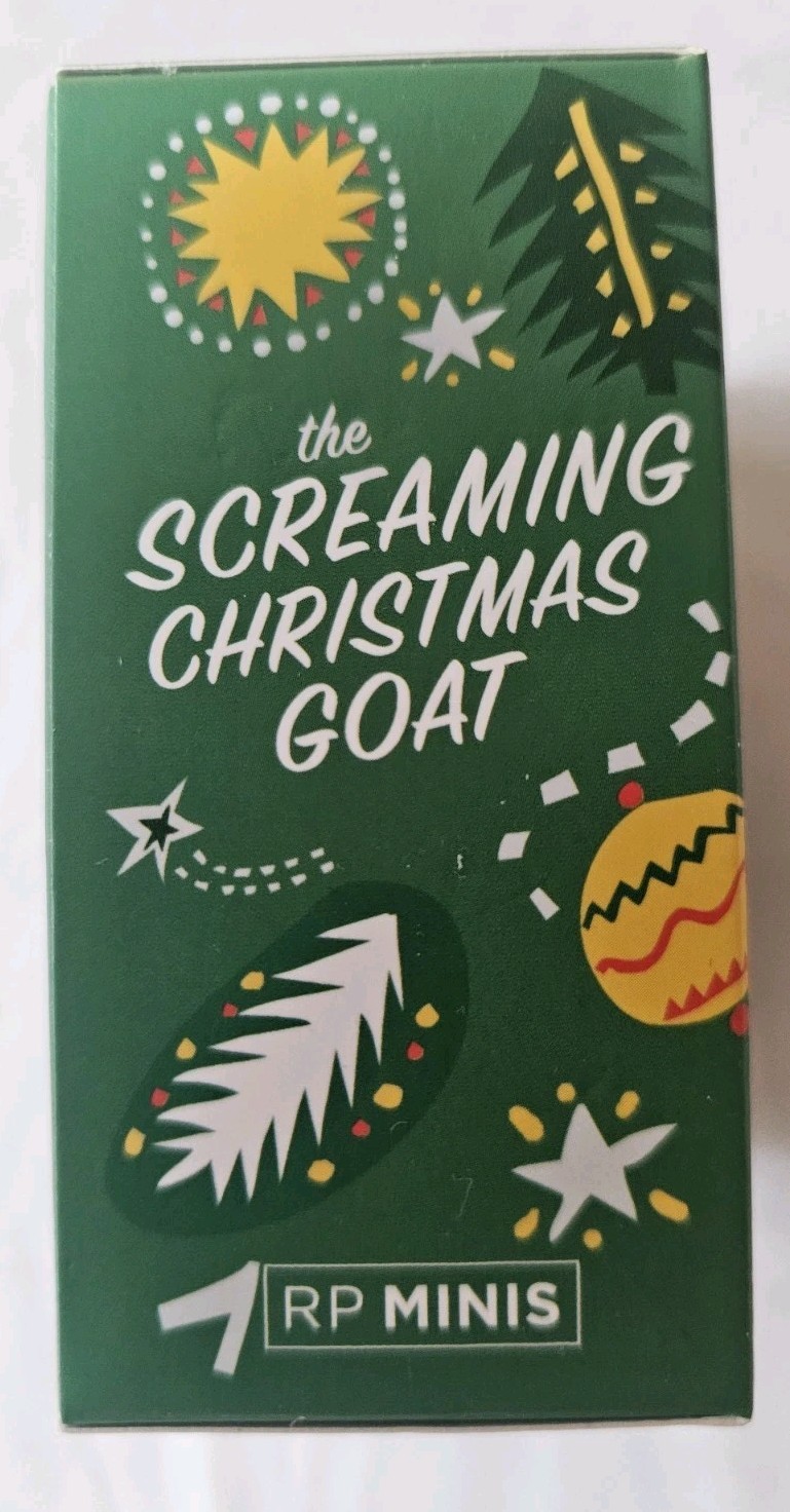 Screaming Christmas Goat RP Minis SEALED