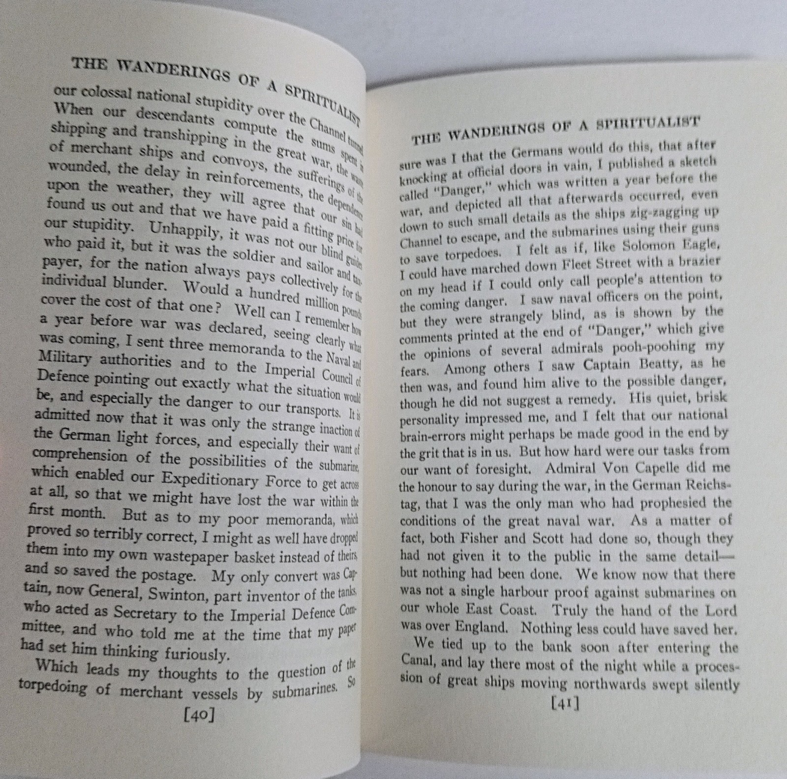 Vtg Sir Arthur Conan Doyle The Wanderings of a Spiritualist Ronin 1988 First Edi