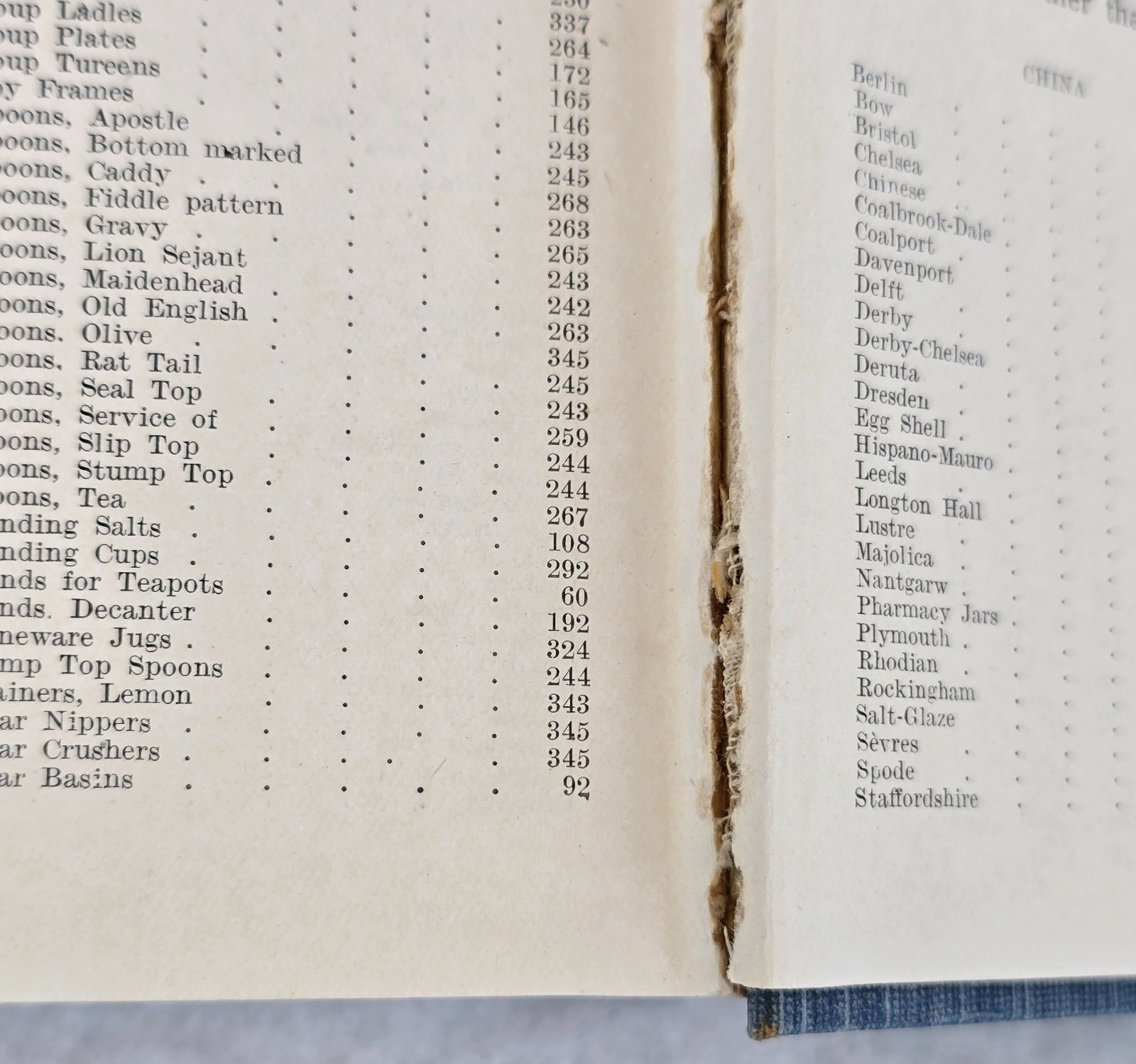VALUES OF ANTIQUES by J. W. Caldicott Bath, England 1929 Vintage Hardback Book