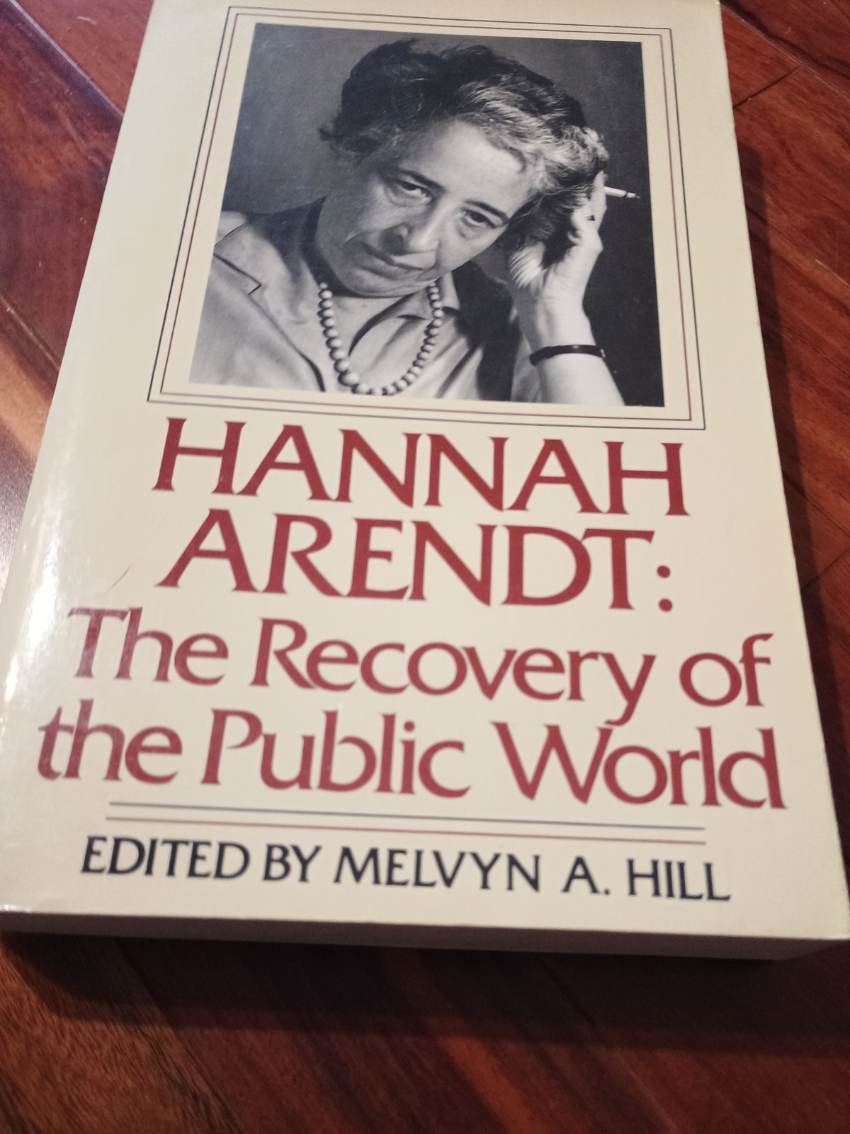 Hannah Arendt: The Recovery of the Public World Edited by Melvyn A. Hill 1979