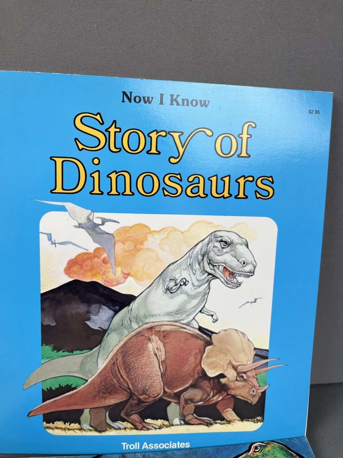 Lot of 7 Vintage Troll Associates Dinosaur Books Dinos Prehistoric Animals