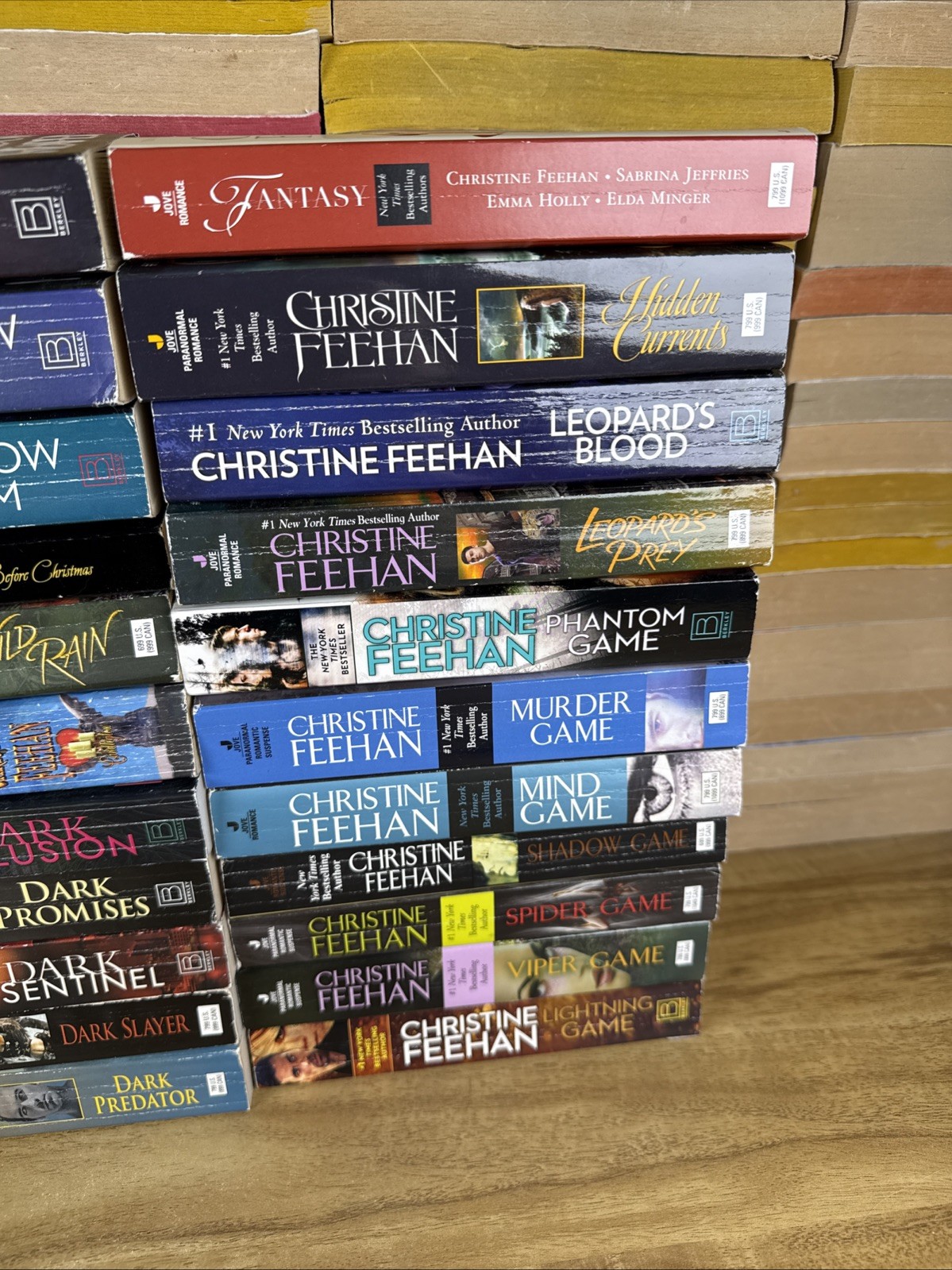 Lot of 22 Paranormal Romance Paperbacks by Christine Feehan Random Mix of Series