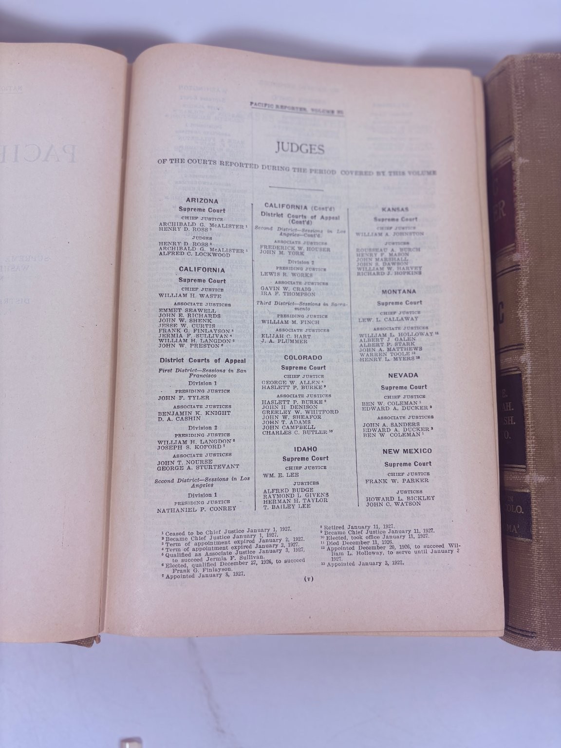 Antique Book Lot Pacific Reporter Vol 237 251 West Publishing 1927 Law Case