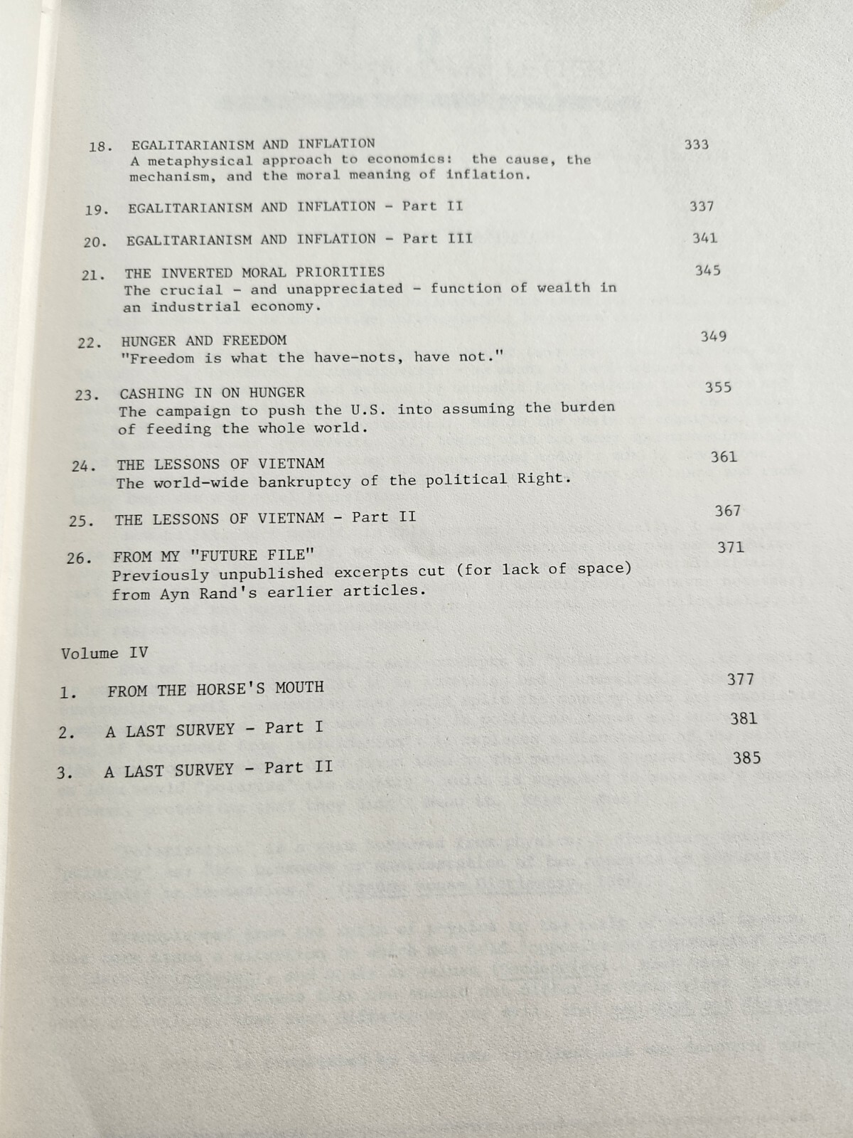 1st Print The Ayn Rand Letter 1971-1976 Volumes I-IV Hard Cover Book Philosophy