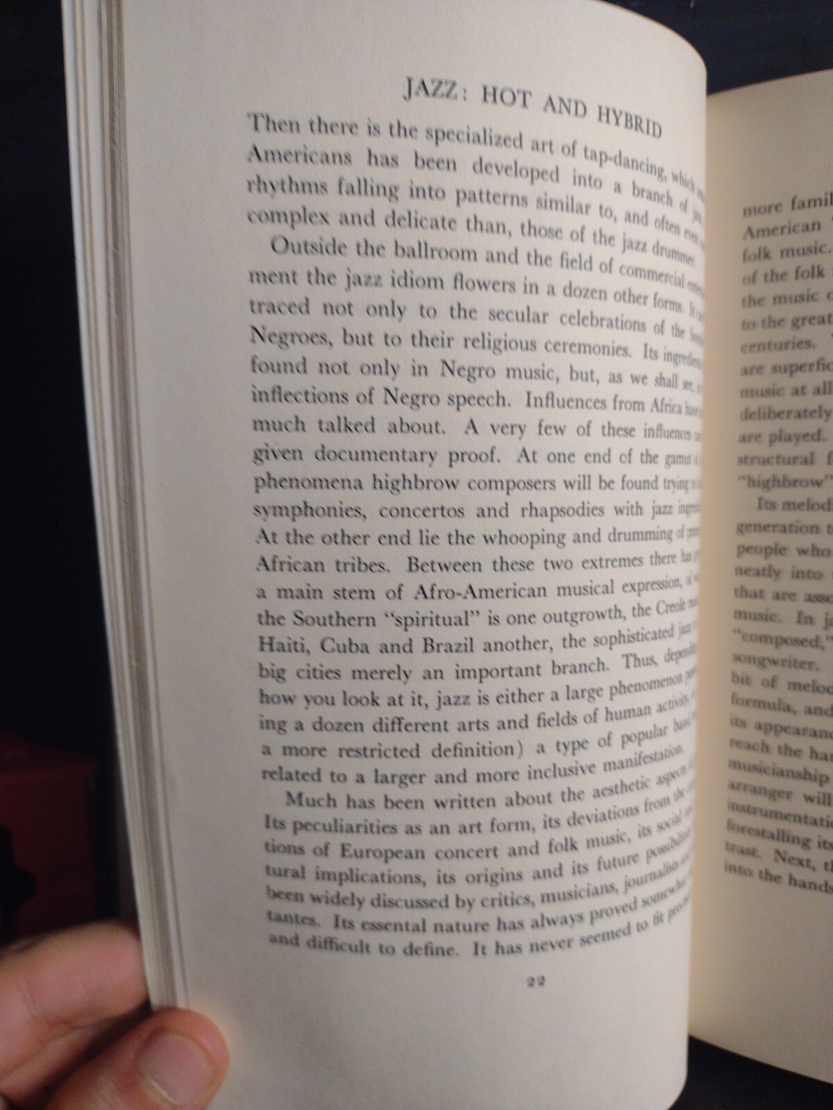 Jazz, Hot and Hybrid Winthrop Sargeant 3rd Ed. Enlarged Paperback In HC EX Lib