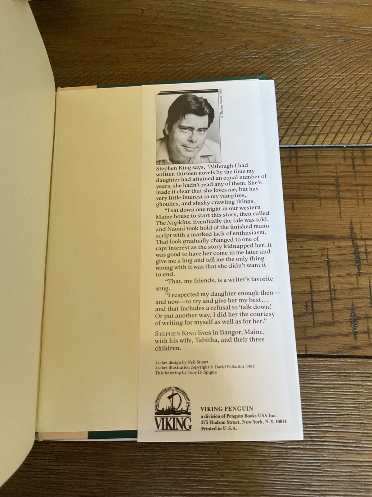 Stephen King The Eyes of The Dragon 1987 Hardcover with Dust Jacket