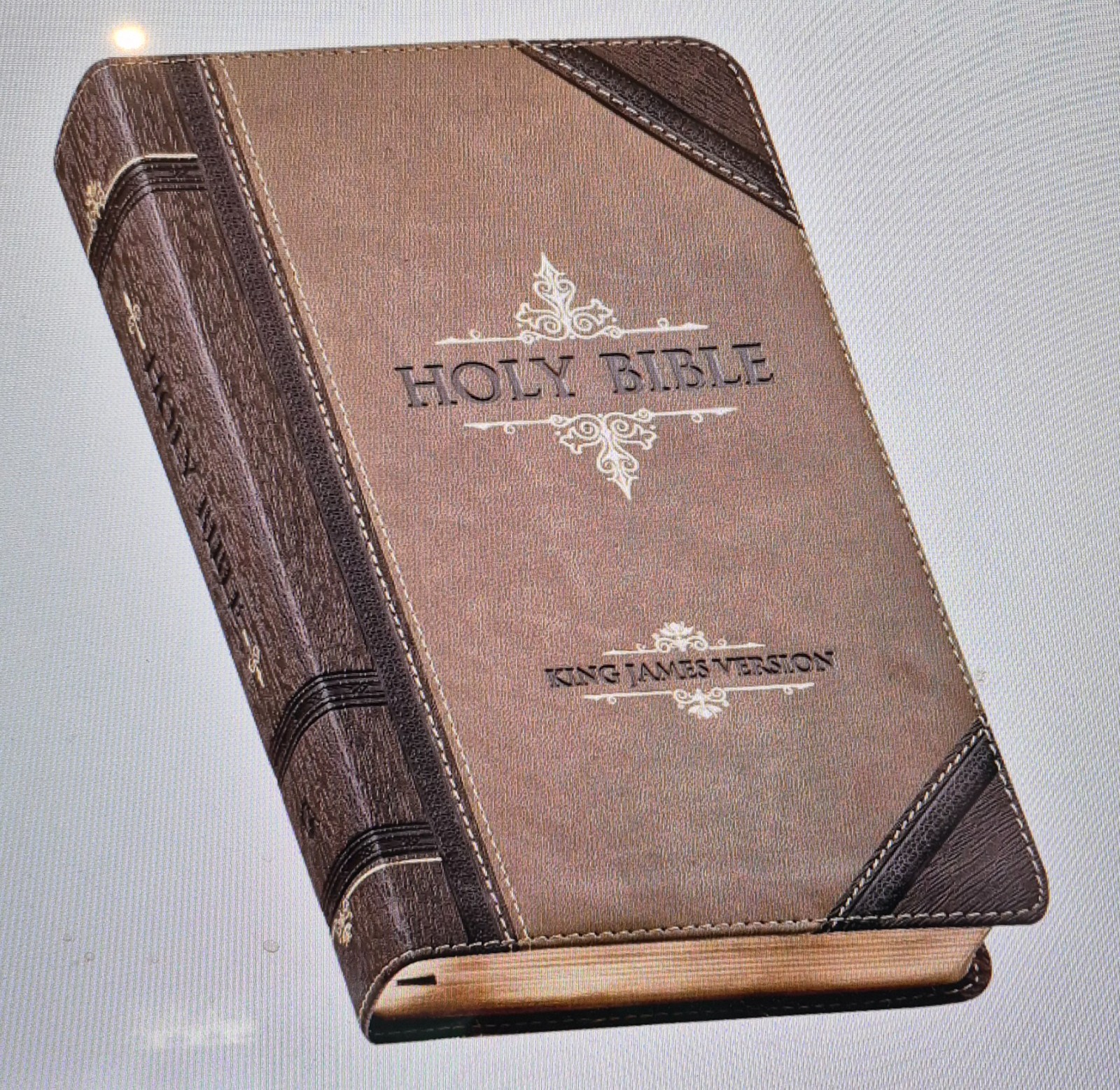 KJV Holy Bible (Giant Print, Faux Leather, Red Letter, Indexed) New / Sealed