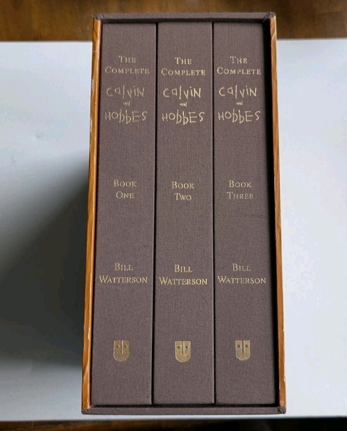 Complete Calvin and Hobbes by Bill Watterson 2005 Hardcover w Slipcase 3 Volumes