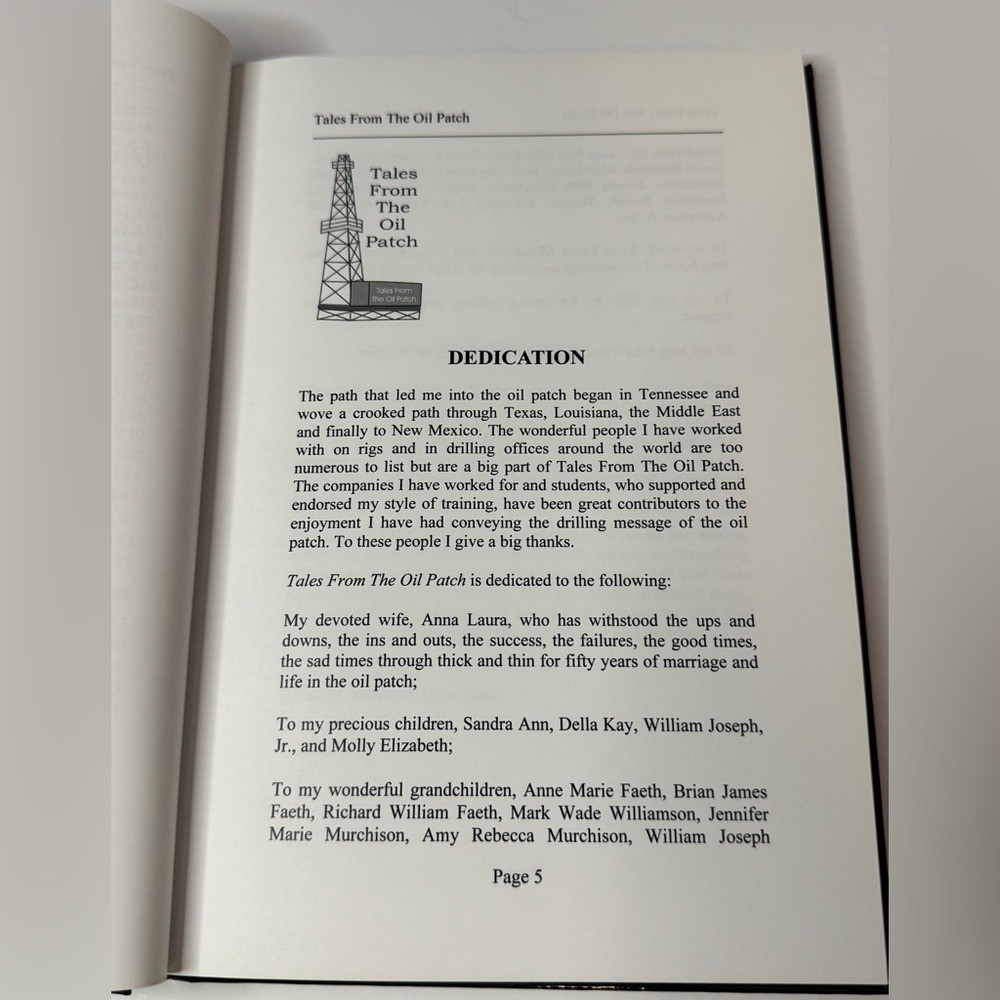 Tales from the Oil Patch by William J. Murchison, Drilling Schools, Inc. 2003