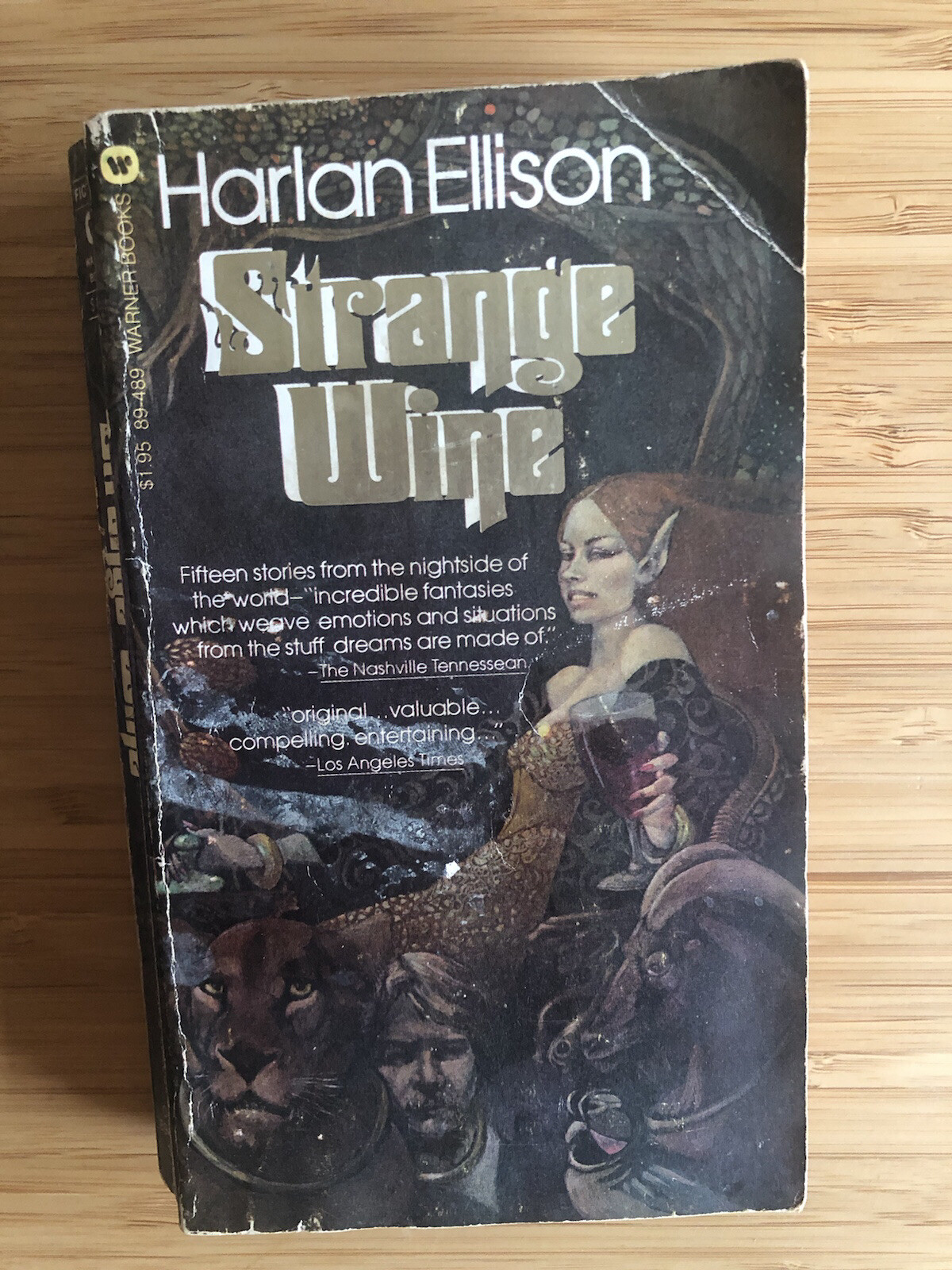Harlan Ellison Strange Wine Warner Books 1979 Paperback Speculative Fiction