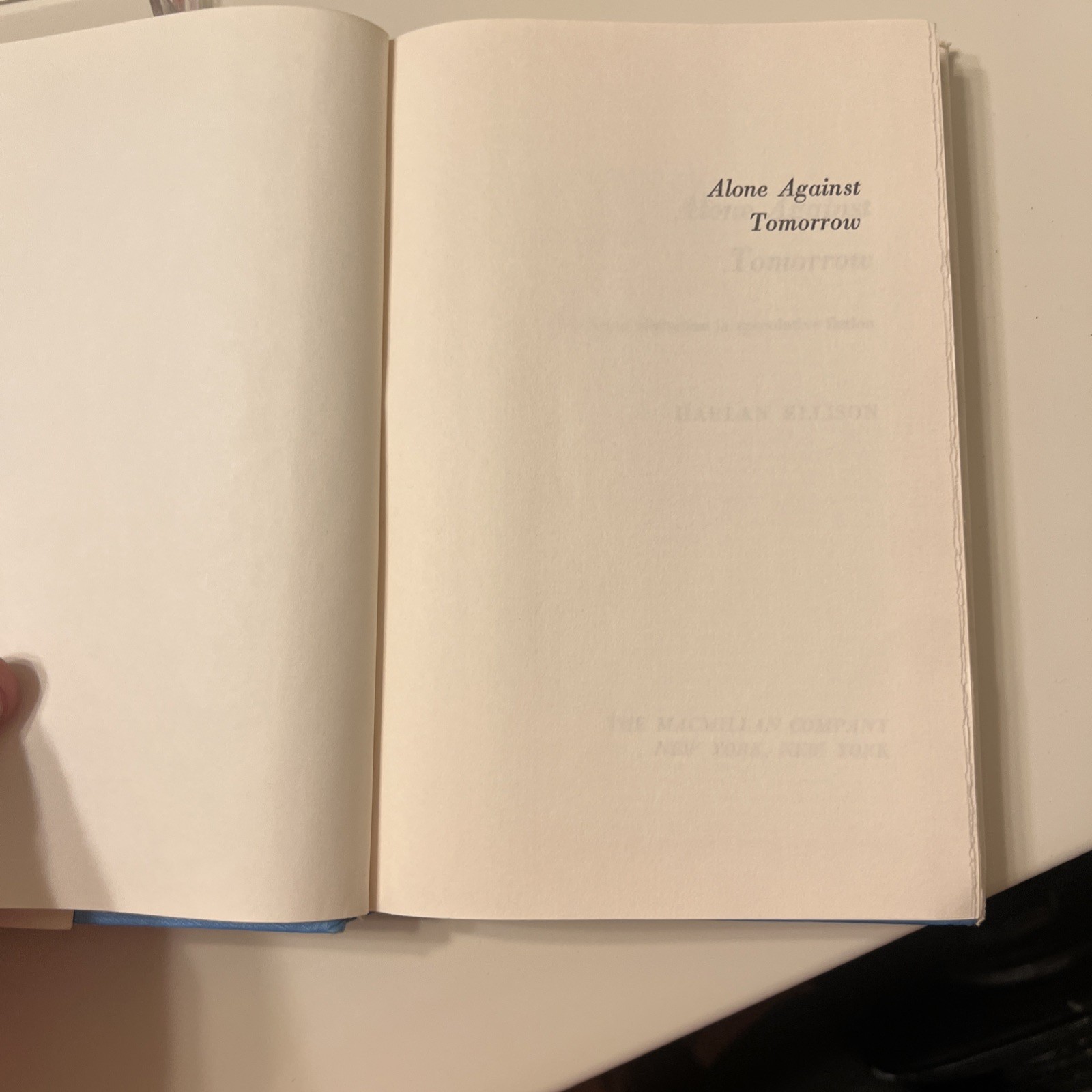 Alone Against Tomorrow by Harlan Ellison HB DJ 1971 Book Club Edition