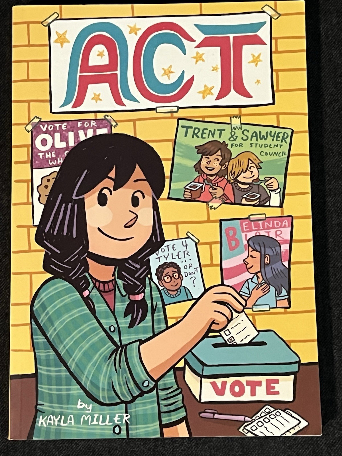 Kayla Miller (LOT OF 3) Paperback Graphic Novels – Click, Camp, Act EUC