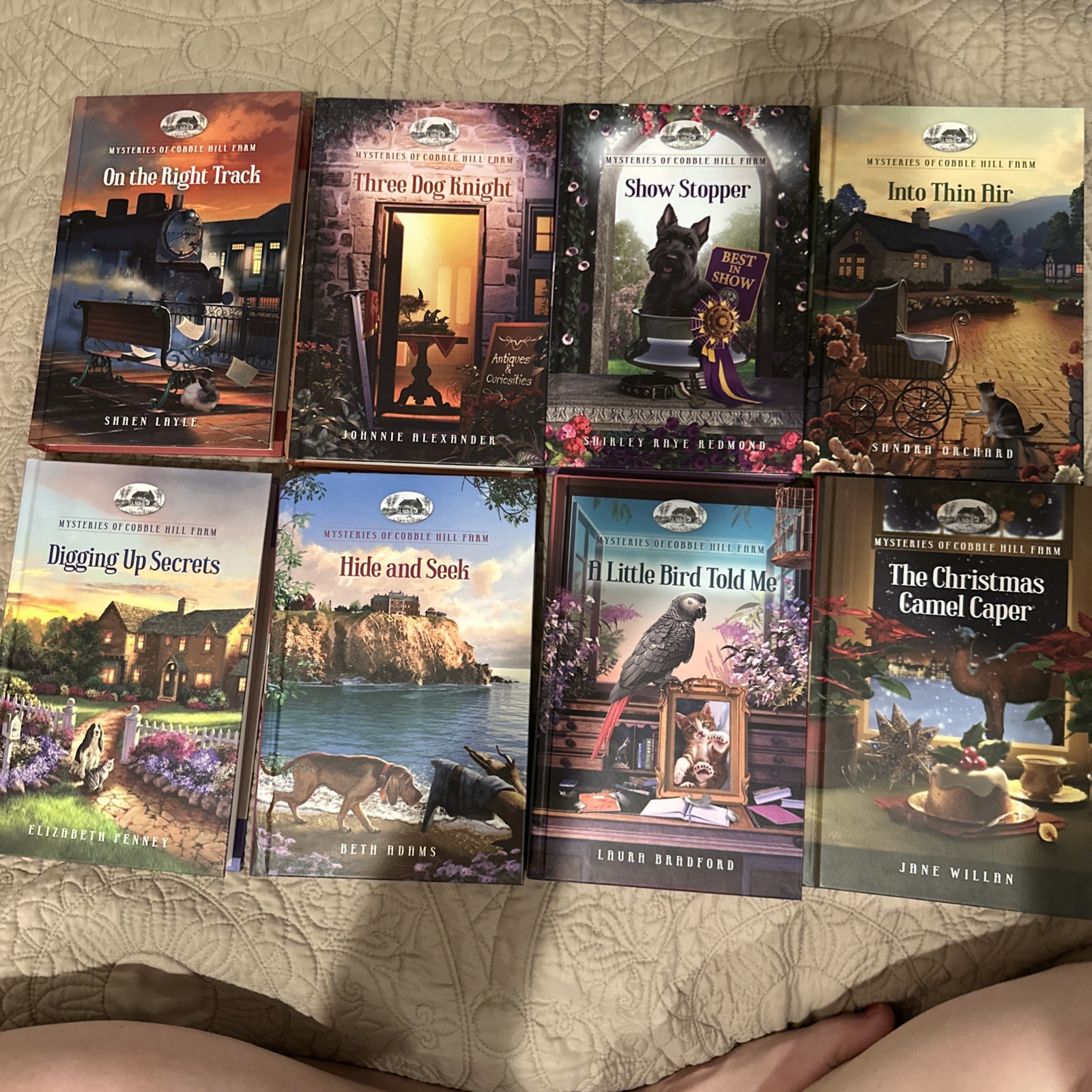 8 Book Guideposts Cobble Hill Farm Set-Christian Veterinarian Mystery HC