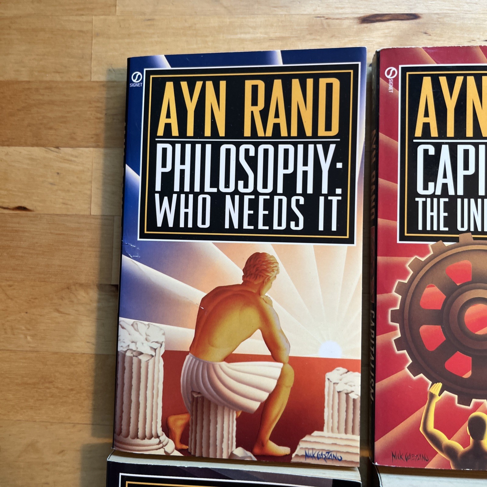Ayn Rand Lot Of 6 Atlas Shrugged The FountainHead Philosophy Capitalism Signet