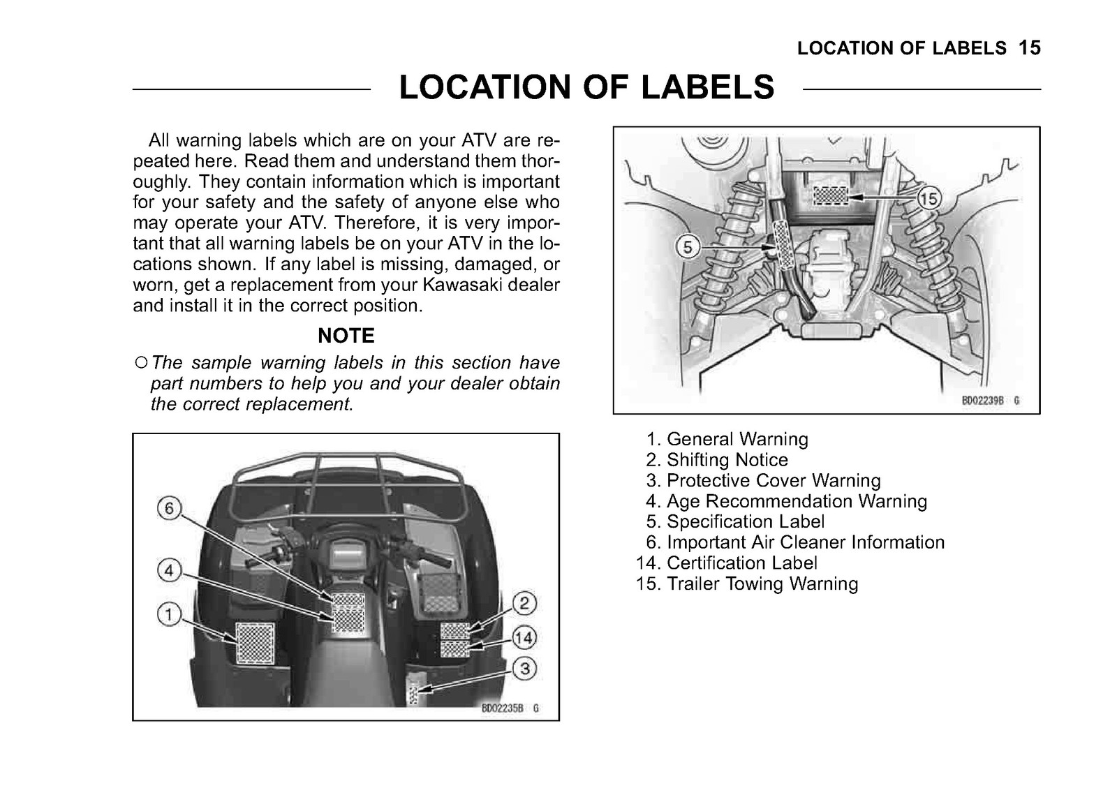 KAWASAKI Brute Force 750 4x4i Owners Manual 2010 – WIRE BOUND – TOUGH COVERS