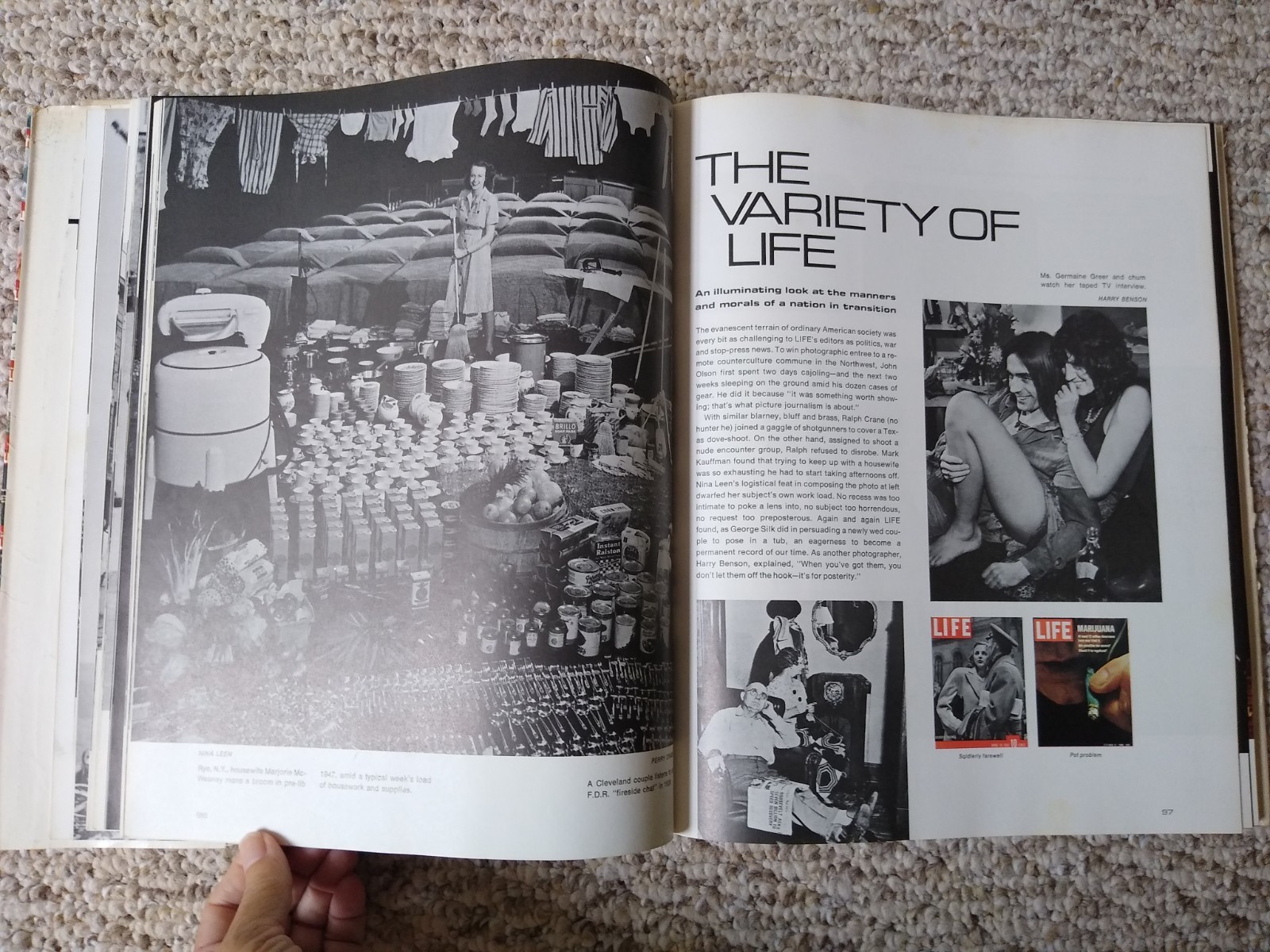 The Best of Life Book 1973 Vintage Book History Photography Athletes Science Art