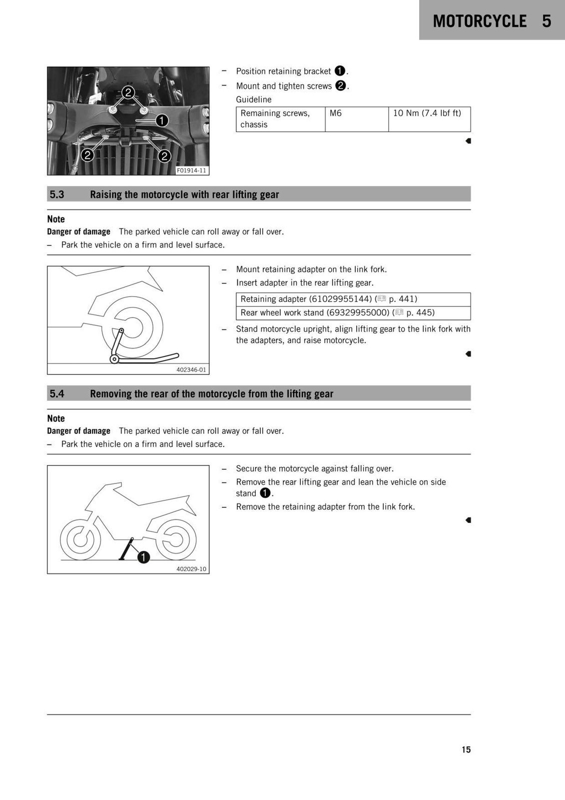 KTM 790 Adventure Repair Manual 2019 – STEEL LOOP FASTENED – PROTECTIVE COVERS
