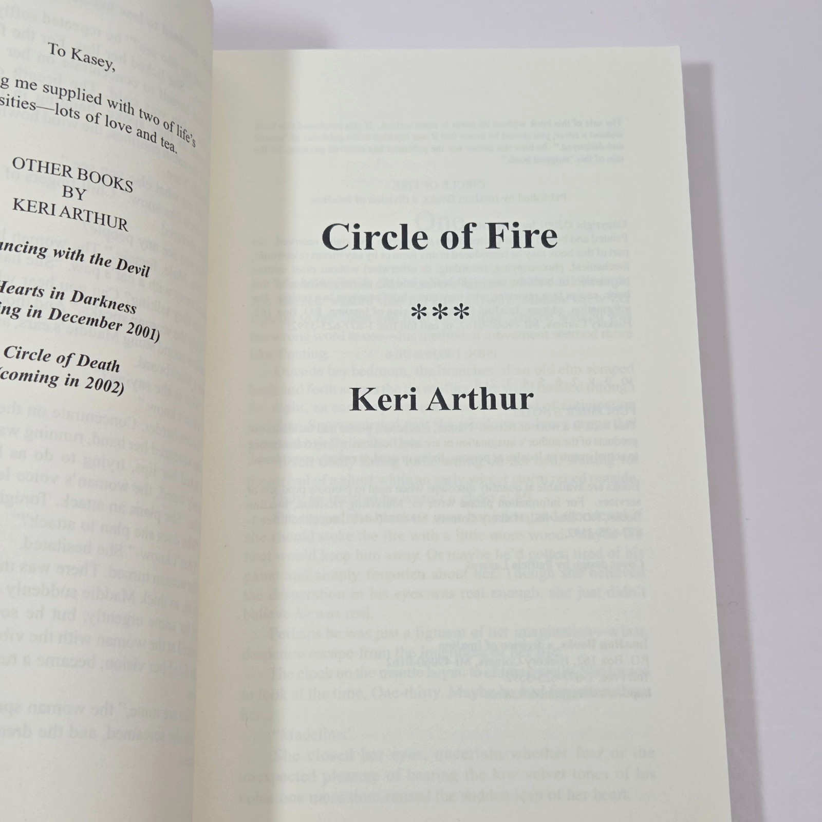 Damask Circle Series 3 Book Set Keri Arthur Imajinn Trade PB First Ed 1st Print