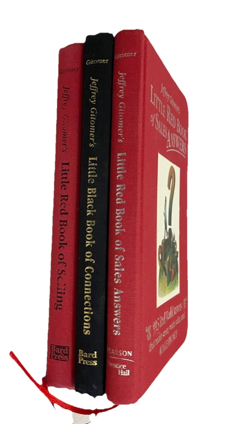 Lot Of 3 Jeffrey Gitomer’s Little Books- Sales Answers, Selling, Connections