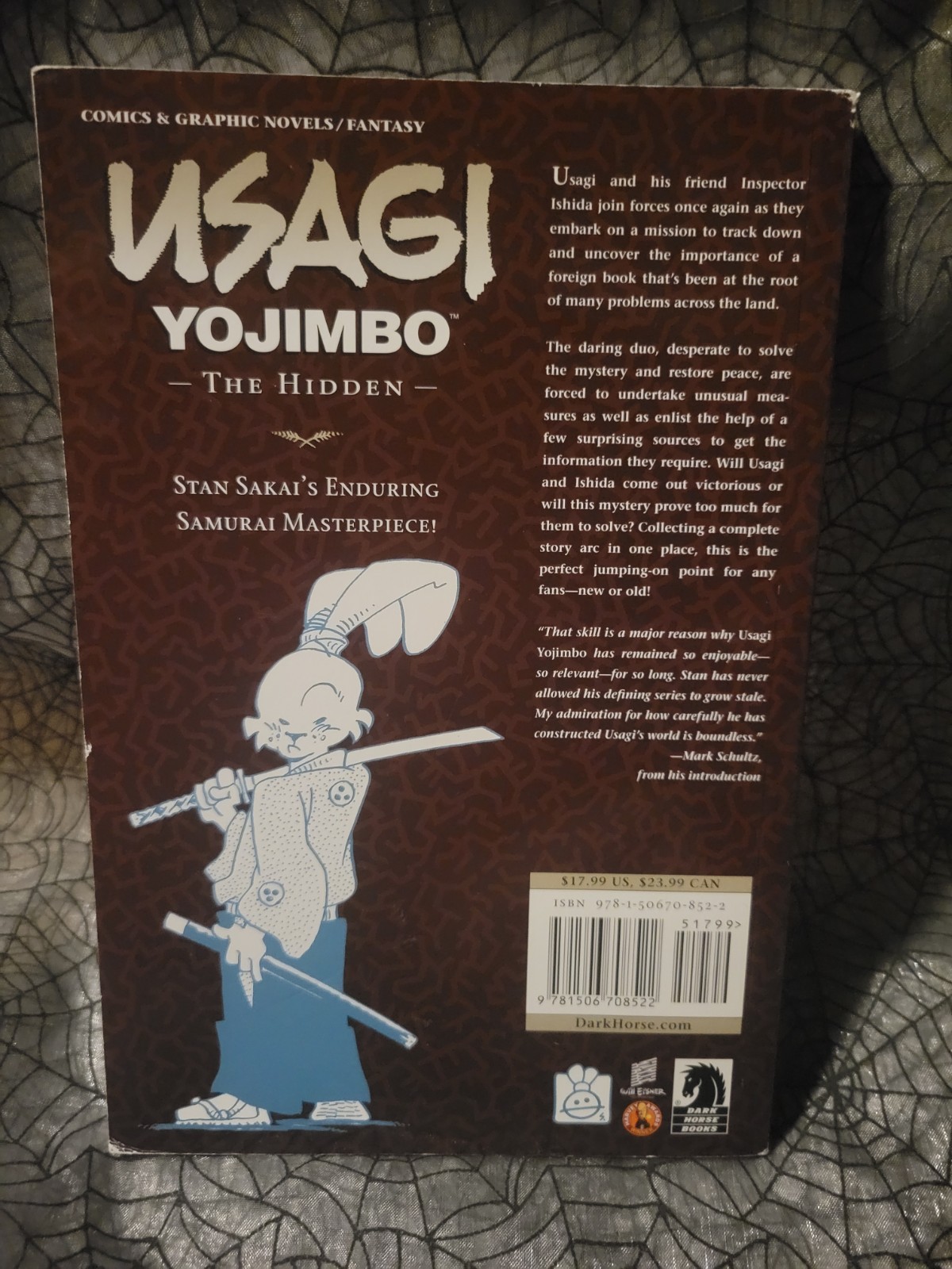 USAGI YOJIMBO THE HIDDEN Stan Sakai Dark Horse Comics #166-172 TPB