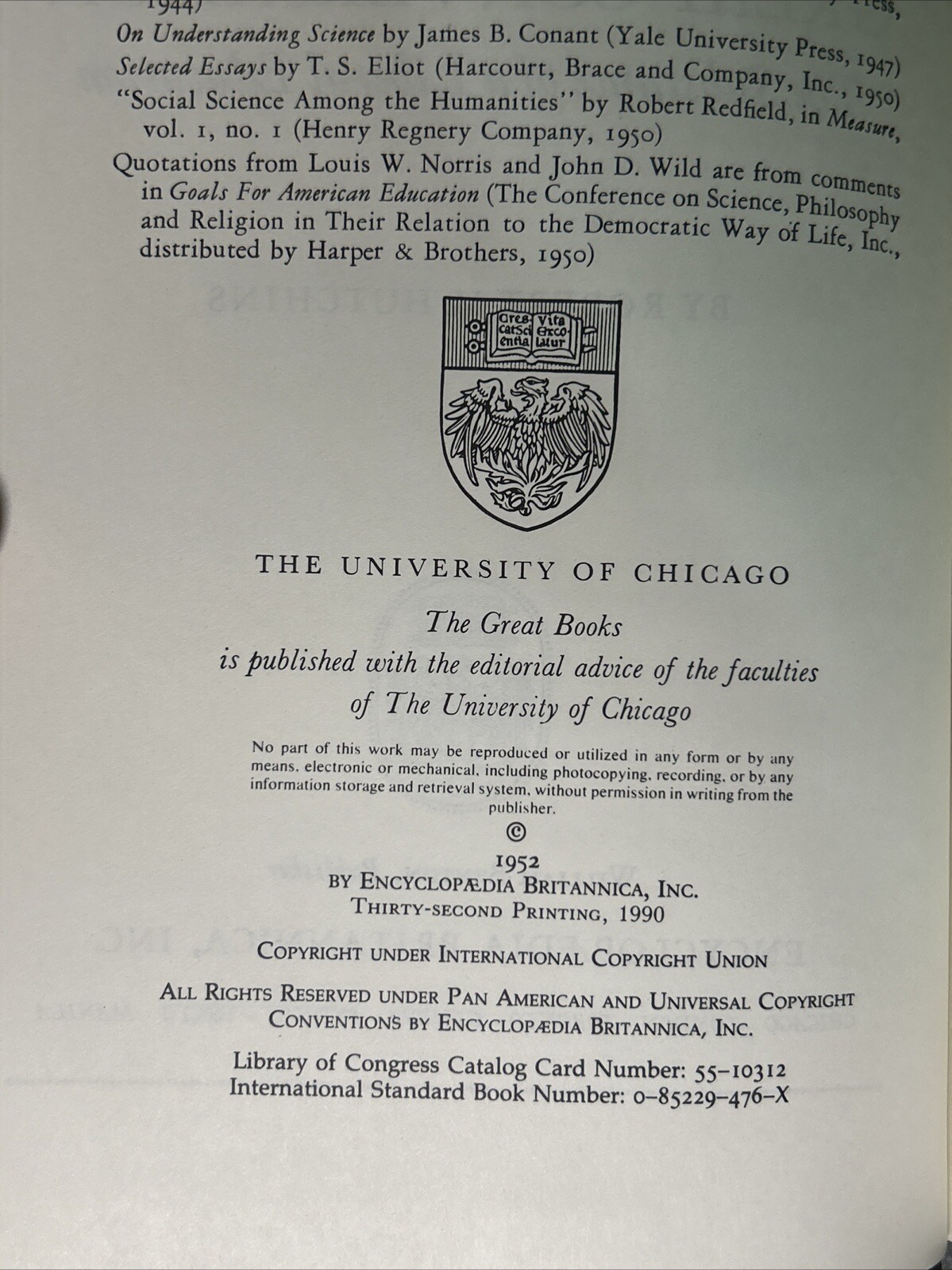 Great Books of the Western World (1952 Edition/1990 32nd Printing) LN – You Pick