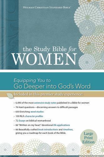 The Study Bible for Women: HCSB Large Print Edition, Printed Hardcover