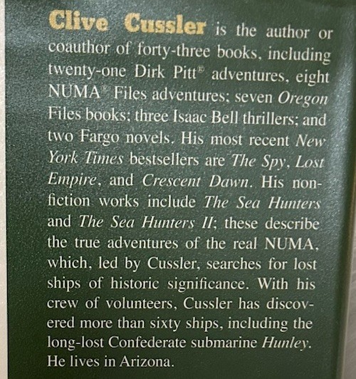 Signed x2 The Jungle Clive Cussler Jack Du Brul 2011 HCDJ Putnam Books Very Good