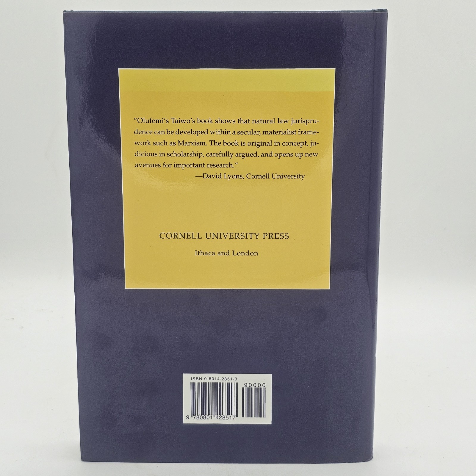 Legal Naturalism Olufemi Taiwo 1996 HC w/DJ Marxist Law Philosophy