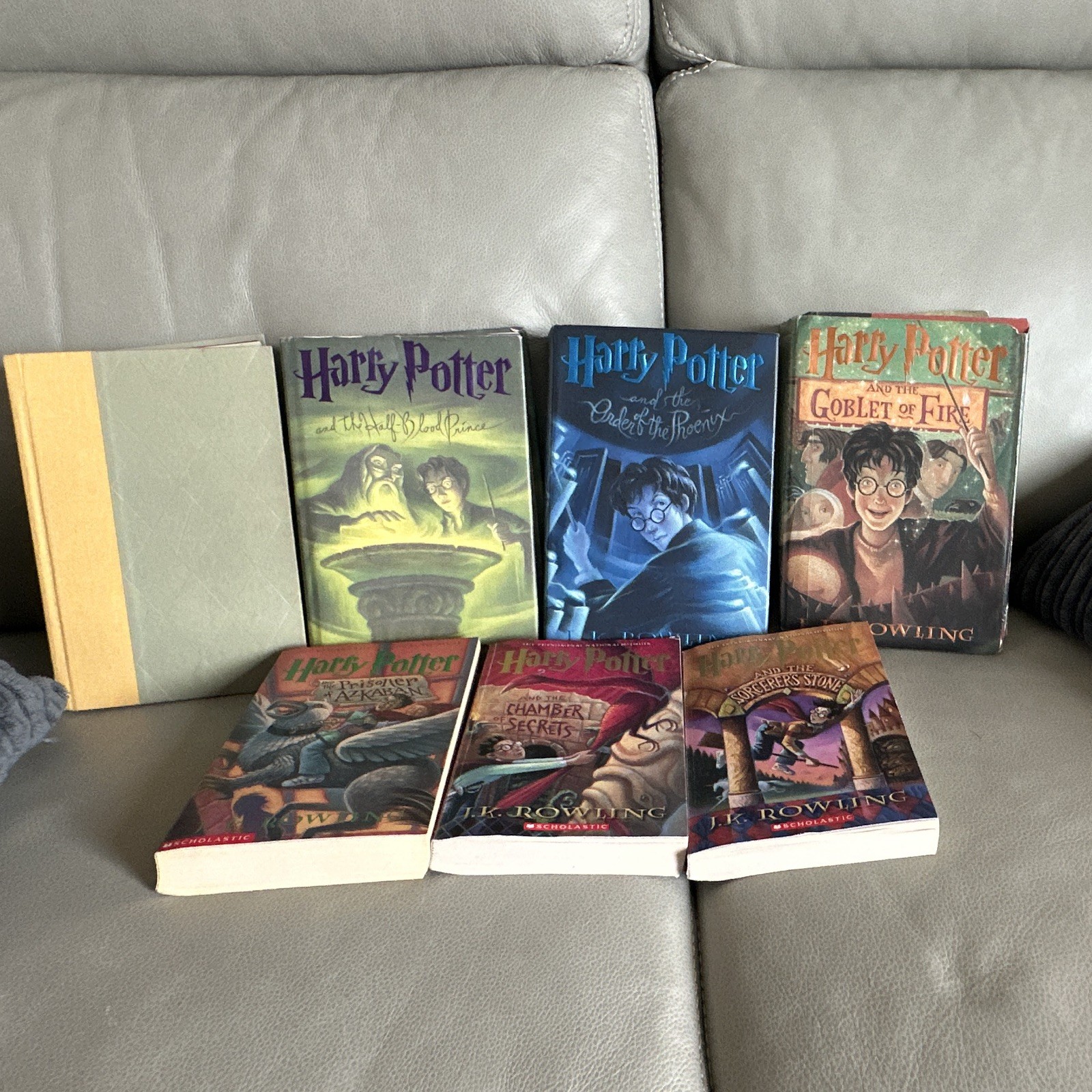 Scholastic Harry Potter 7-Book Lot by J.K. Rowling Mixed HC & PB