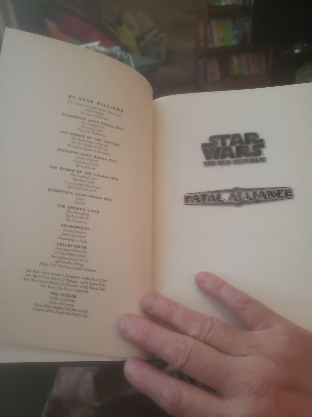 Star Wars The Old Republic Fatal Alliance – Williams 2010 1st Edition. HC.